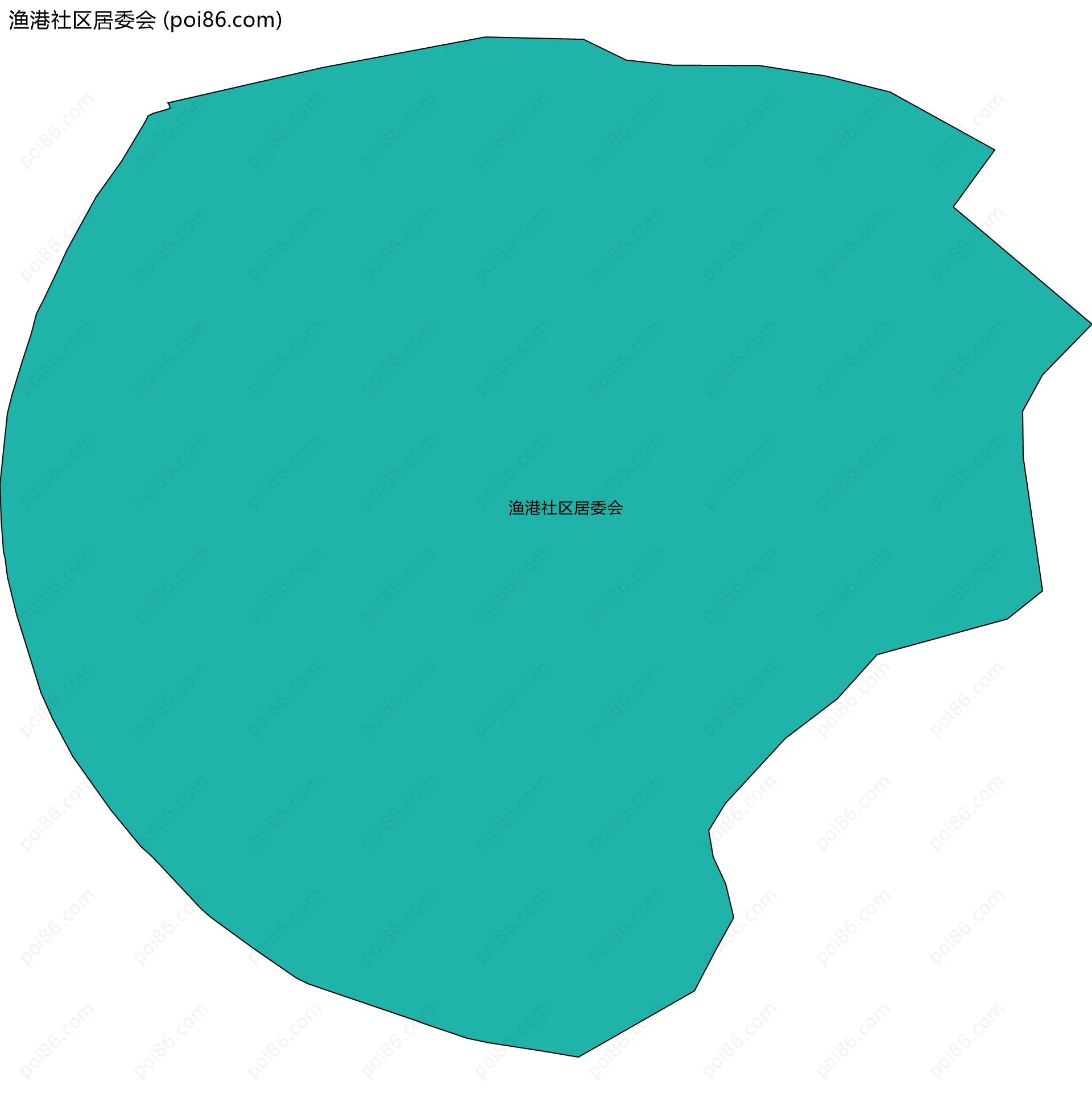 渔港社区居委会边界地图