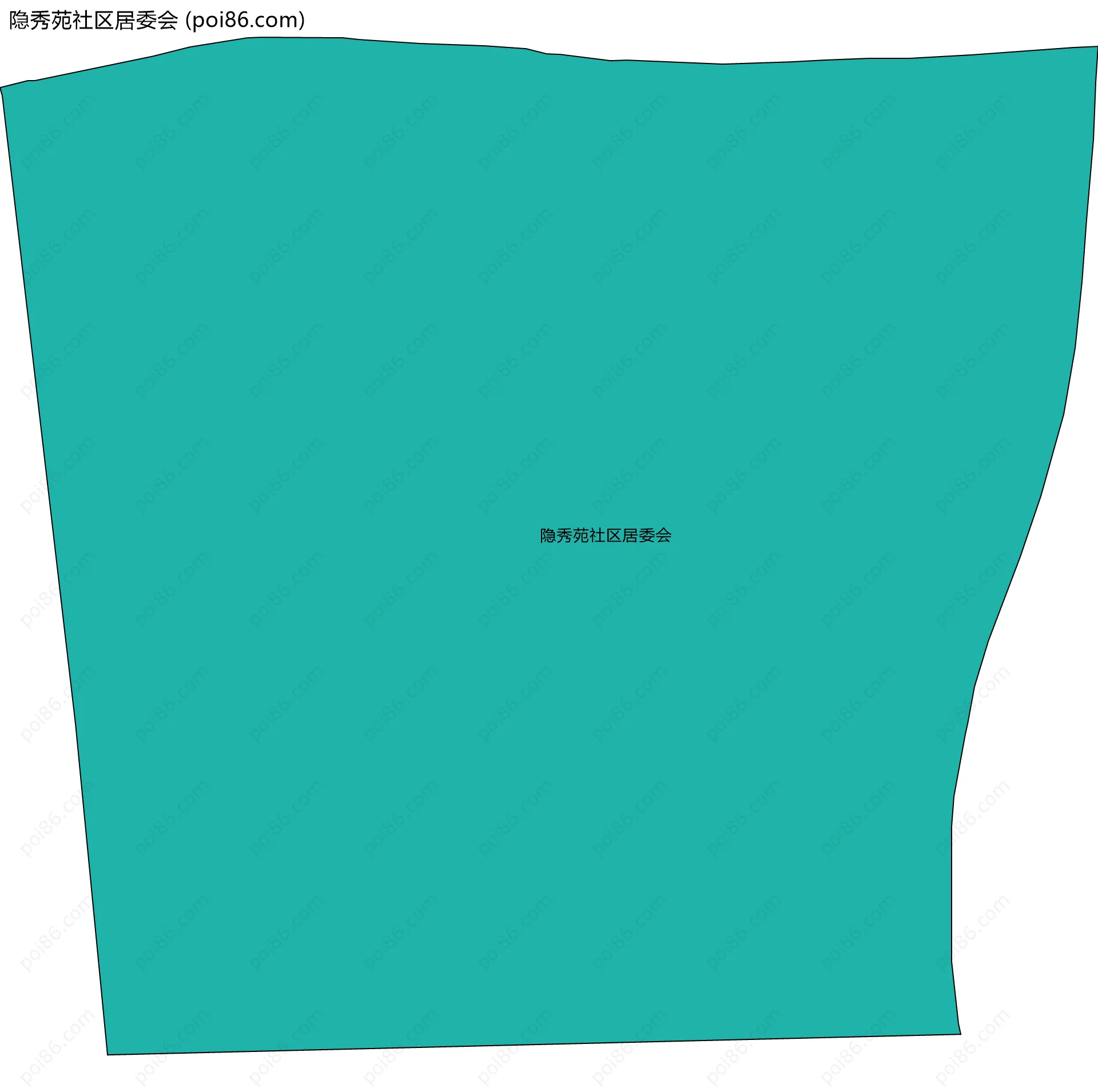 隐秀苑社区居委会边界地图