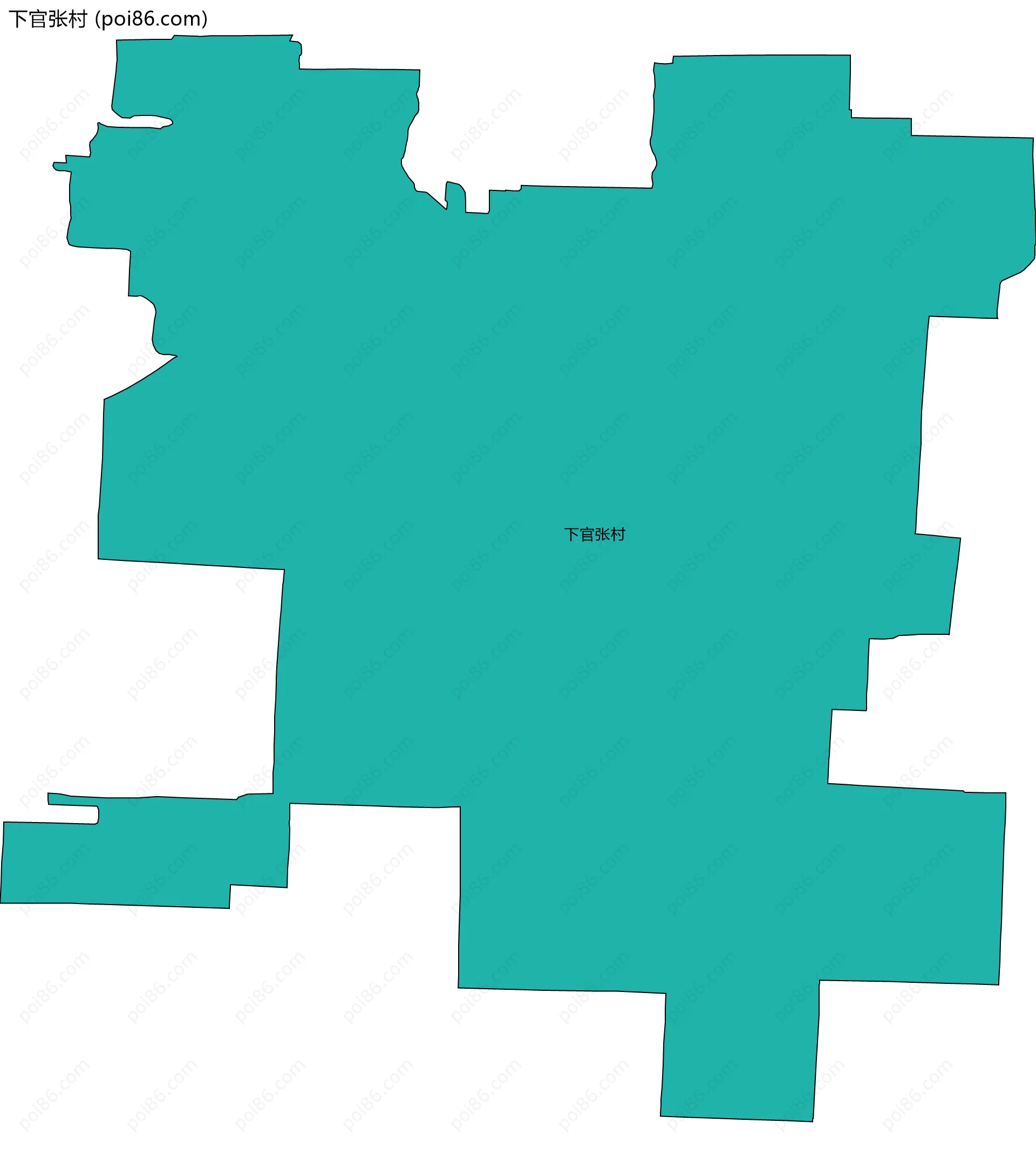 下官张村边界地图