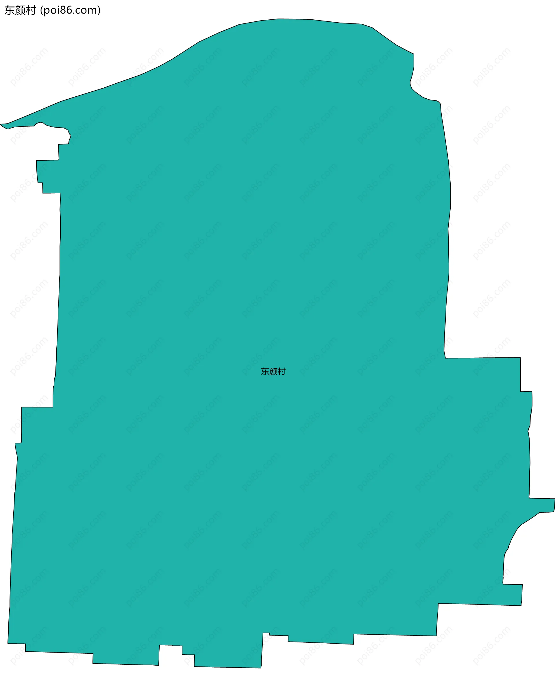 东颜村边界地图