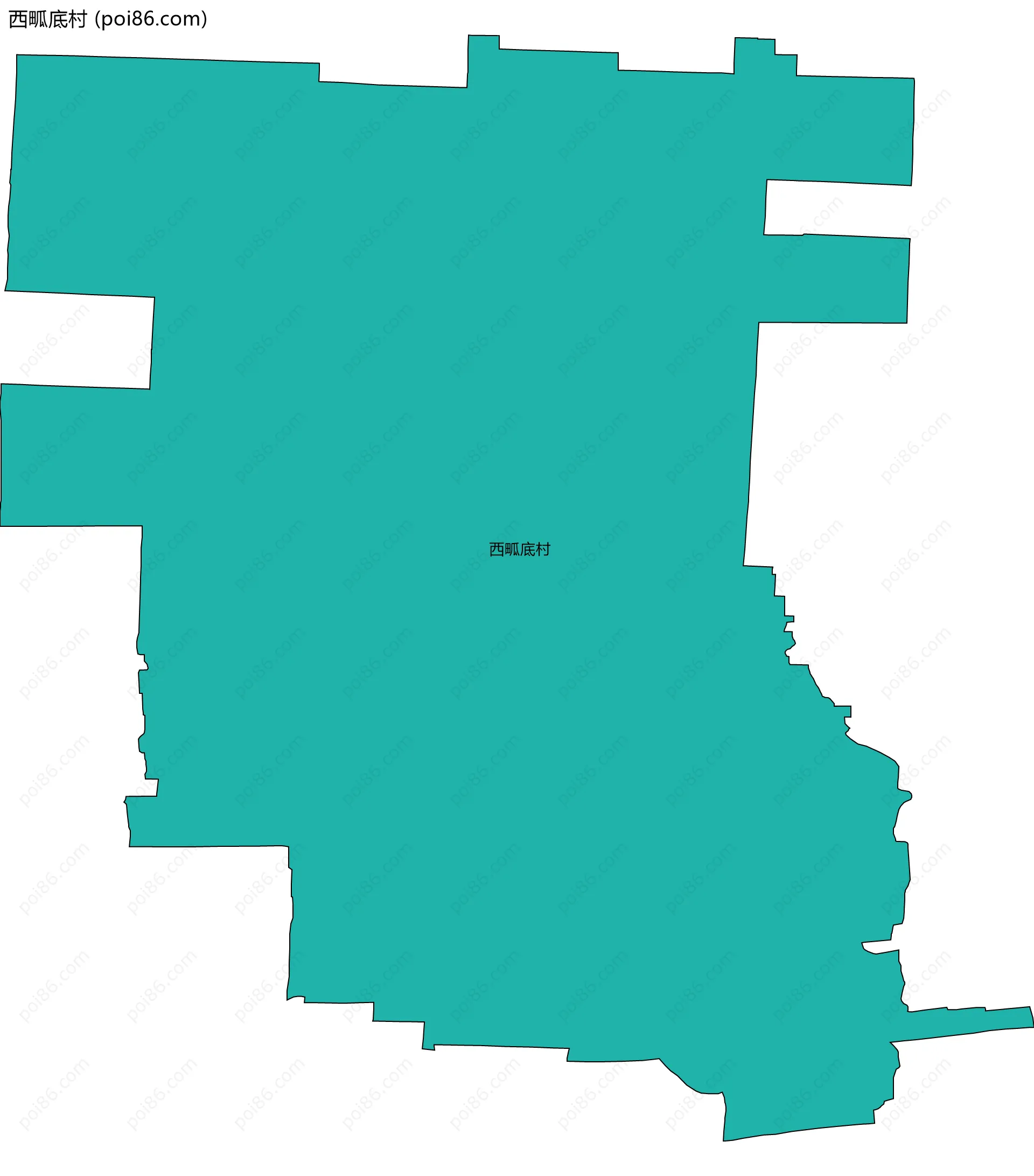 西畖底村边界地图