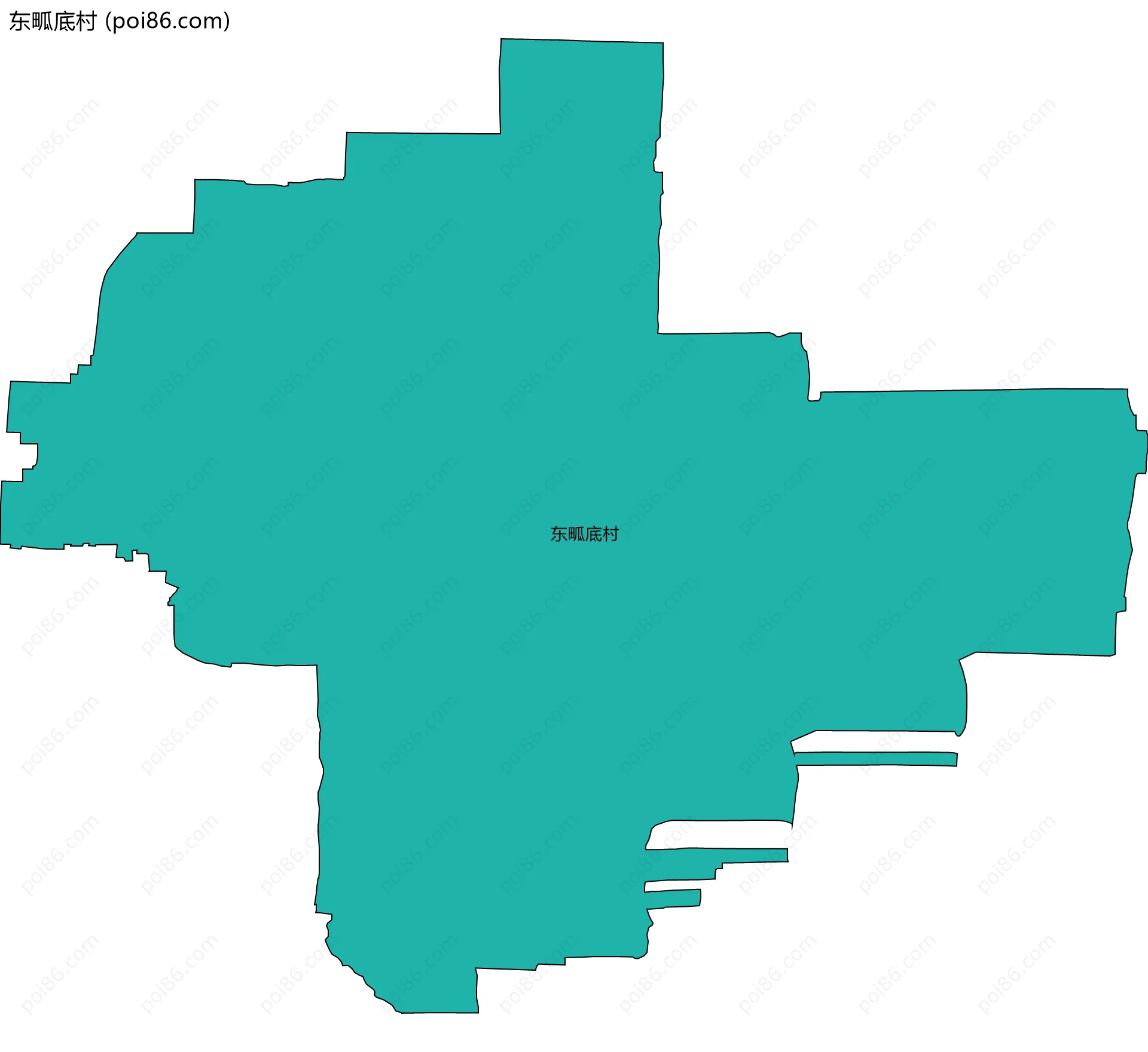 东畖底村边界地图