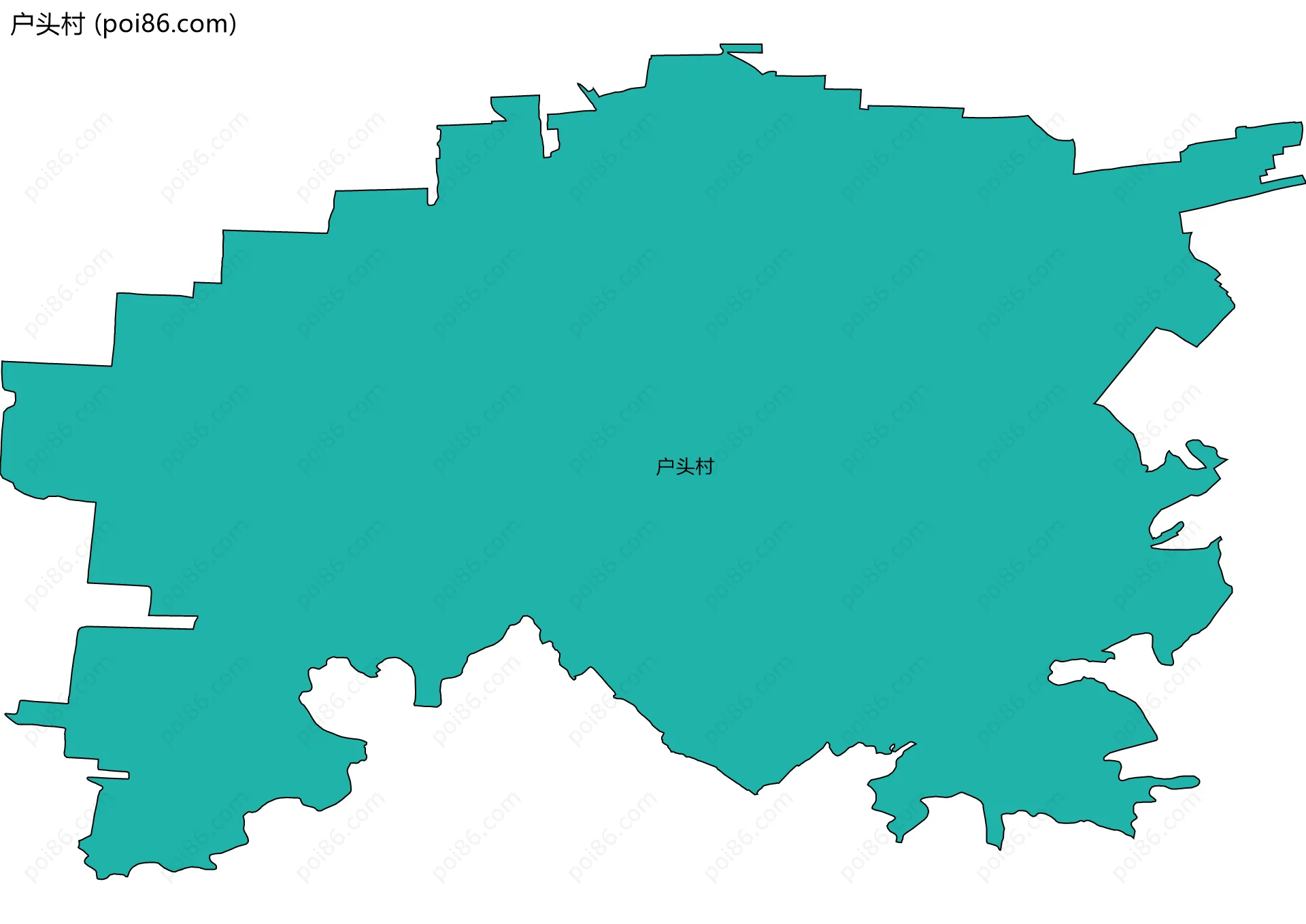 户头村边界地图