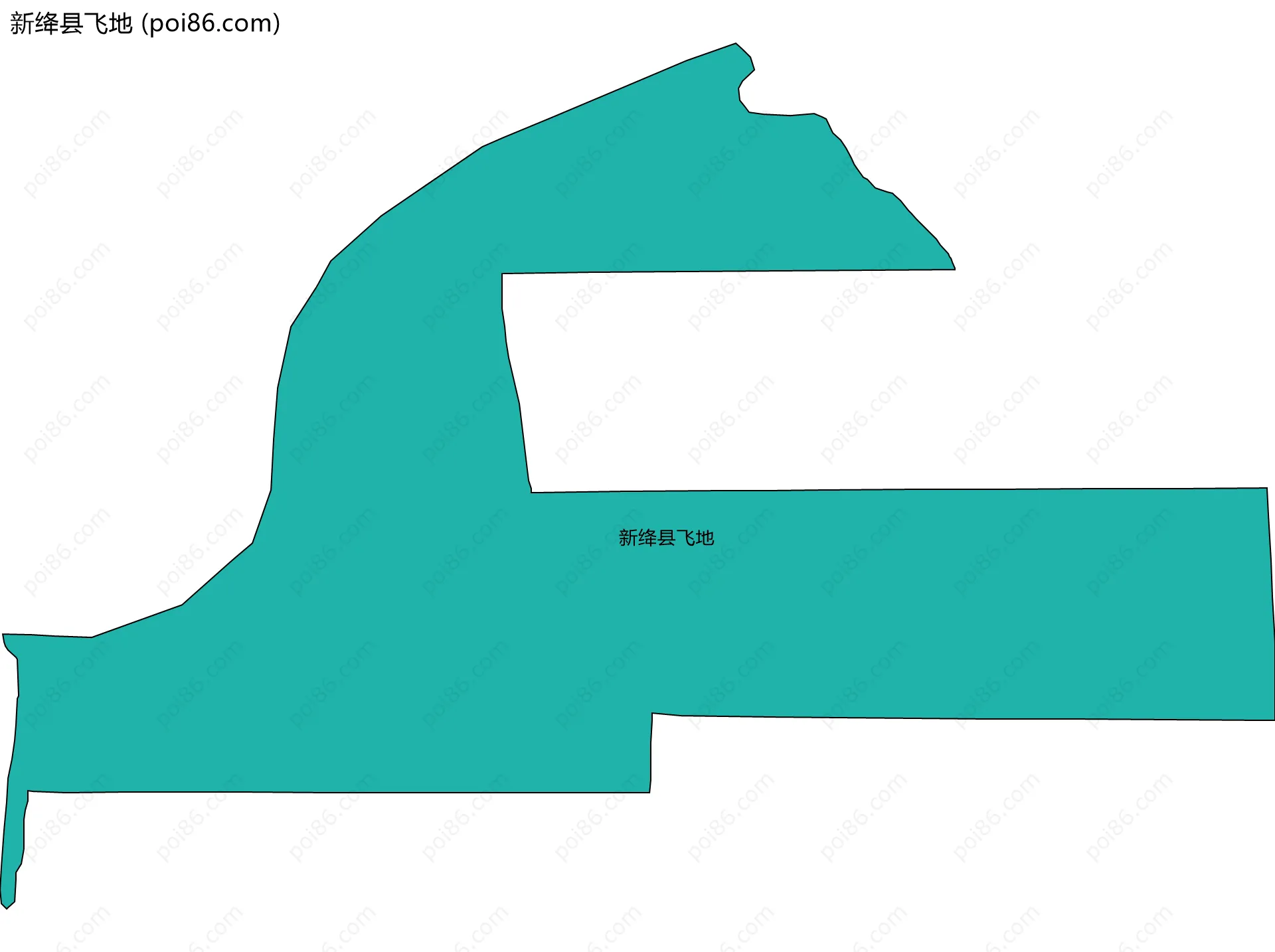 新绛县飞地边界地图