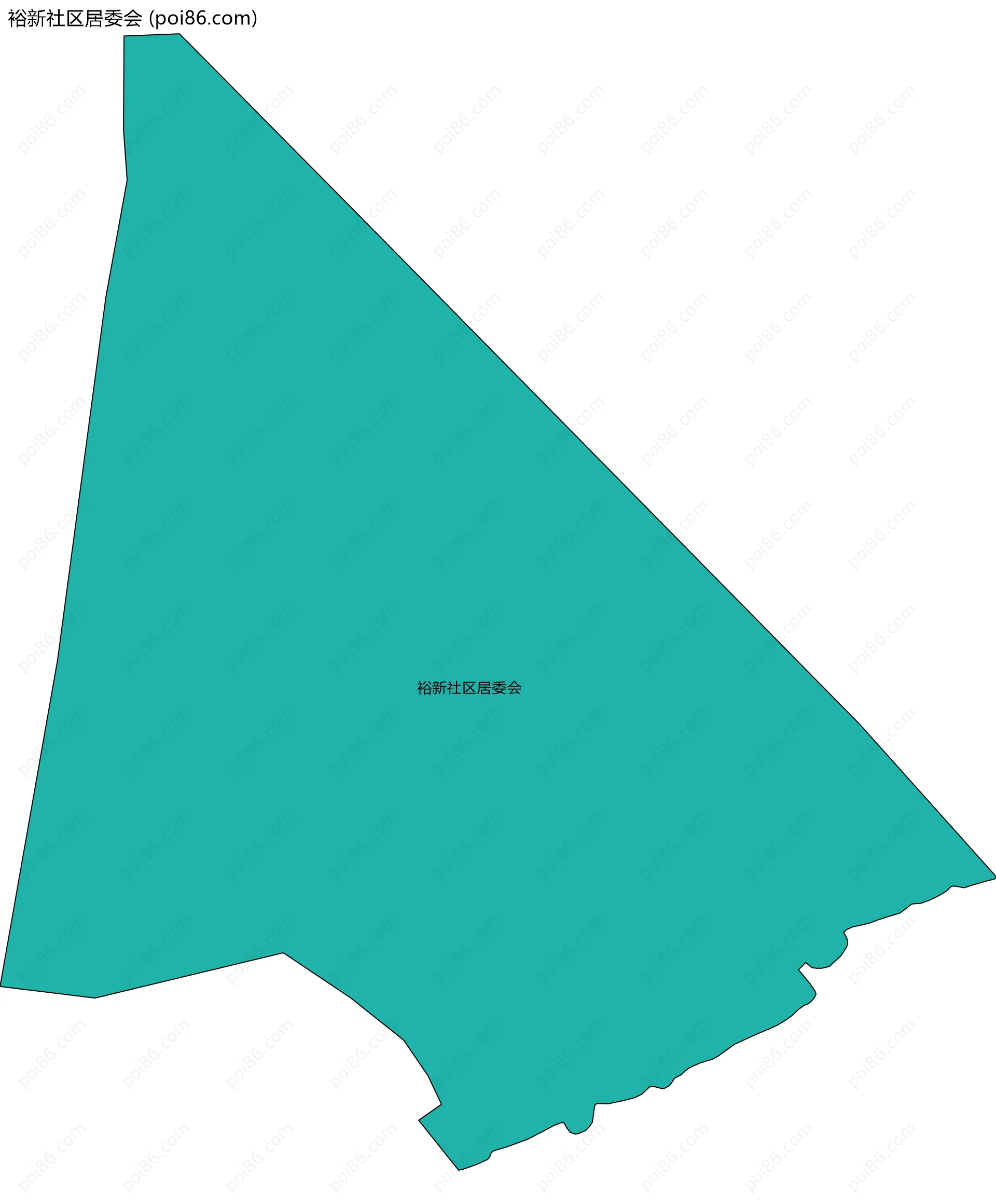 裕新社区居委会边界地图