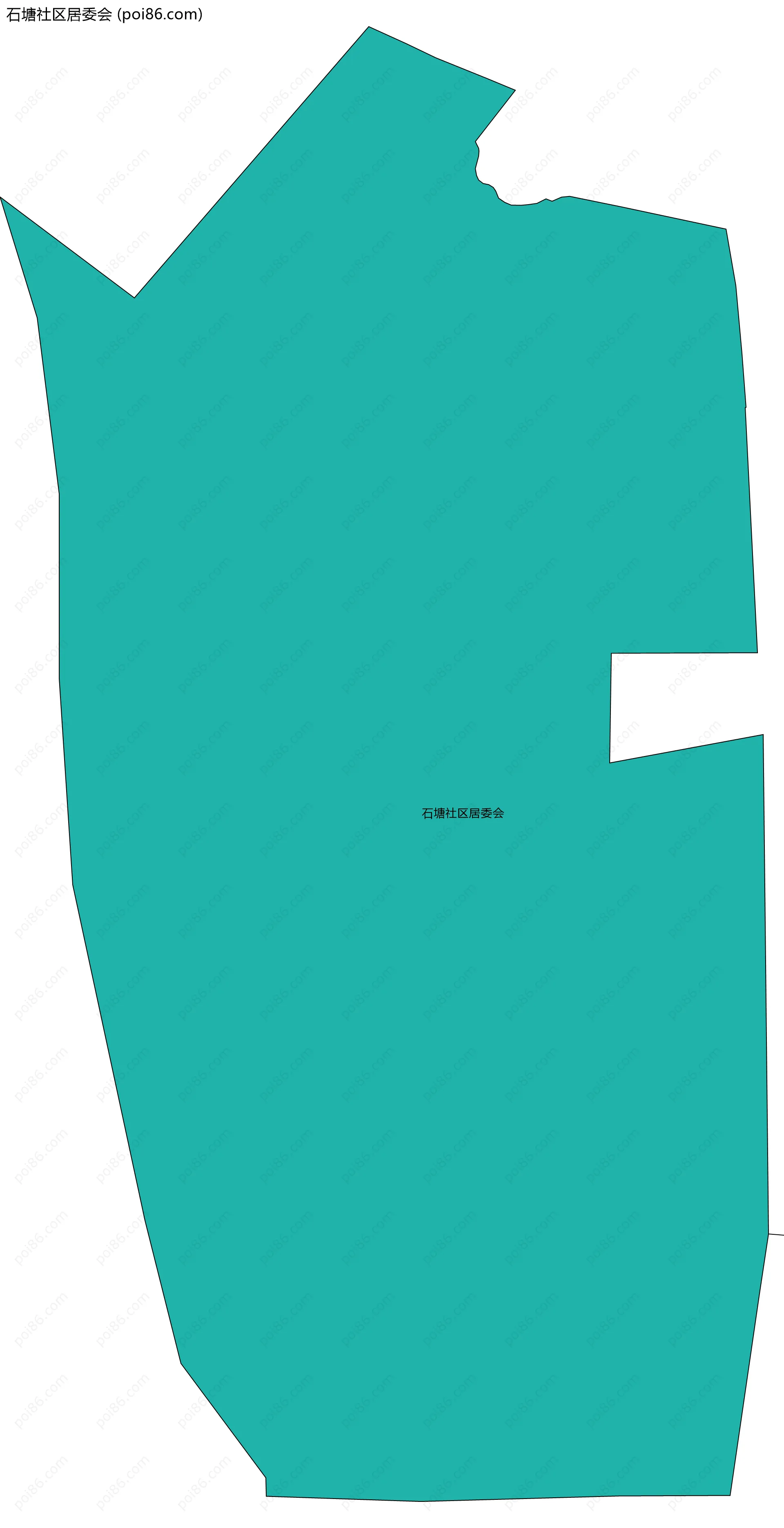 石塘社区居委会边界地图