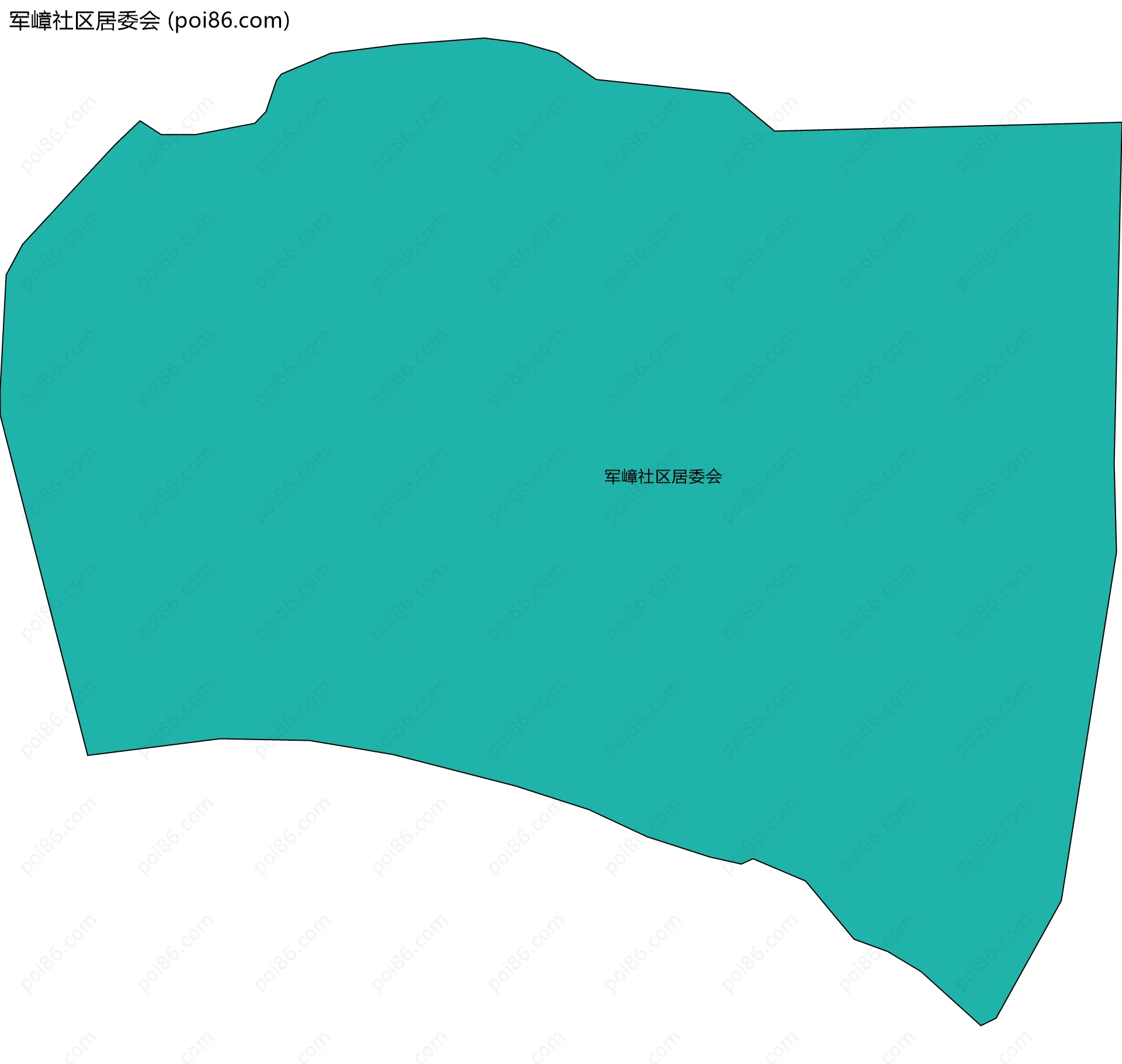 军嶂社区居委会边界地图