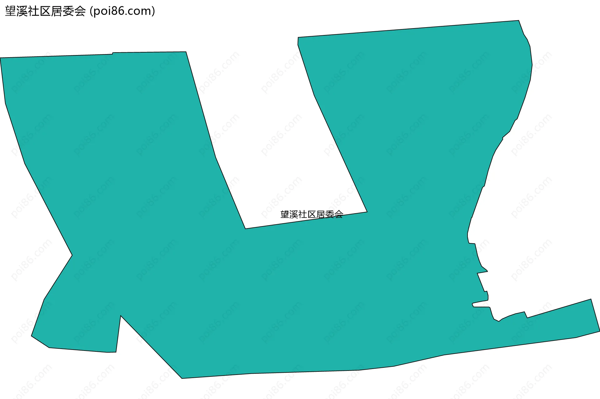 望溪社区居委会边界地图