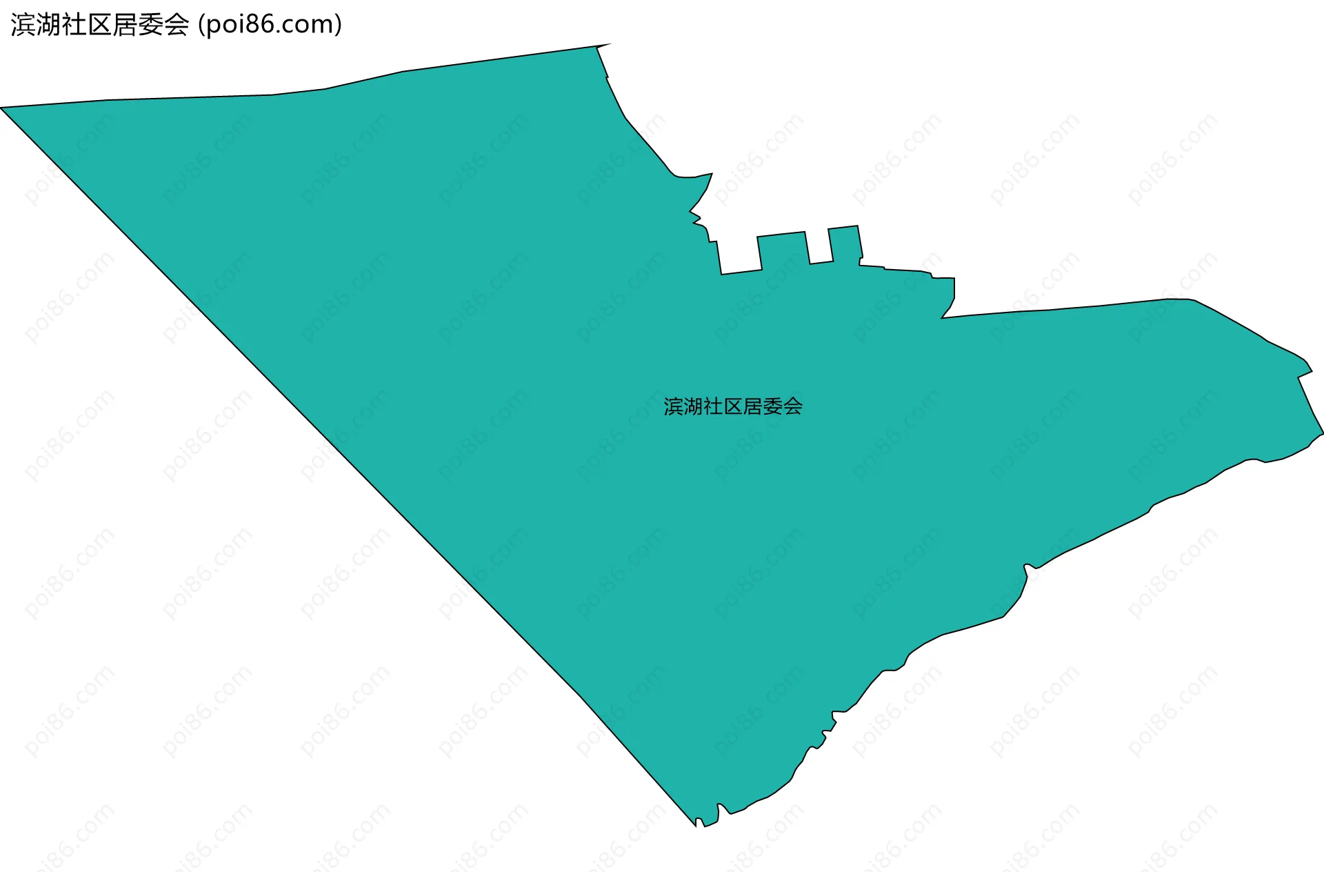 滨湖社区居委会边界地图