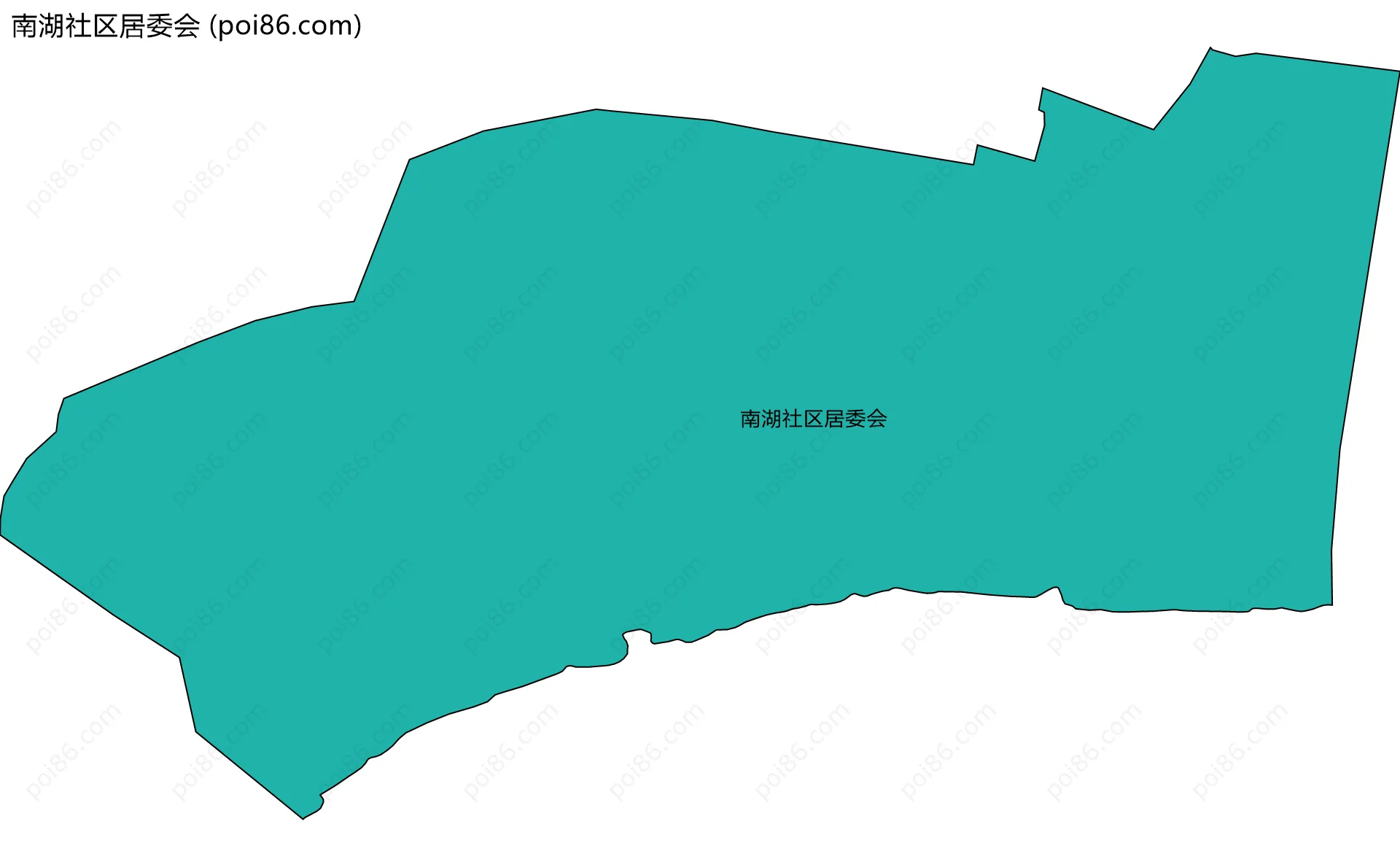 南湖社区居委会边界地图