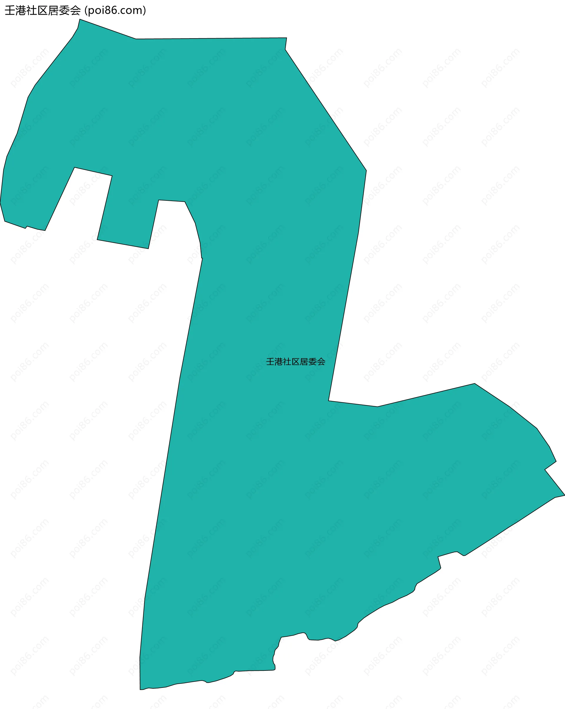 壬港社区居委会边界地图