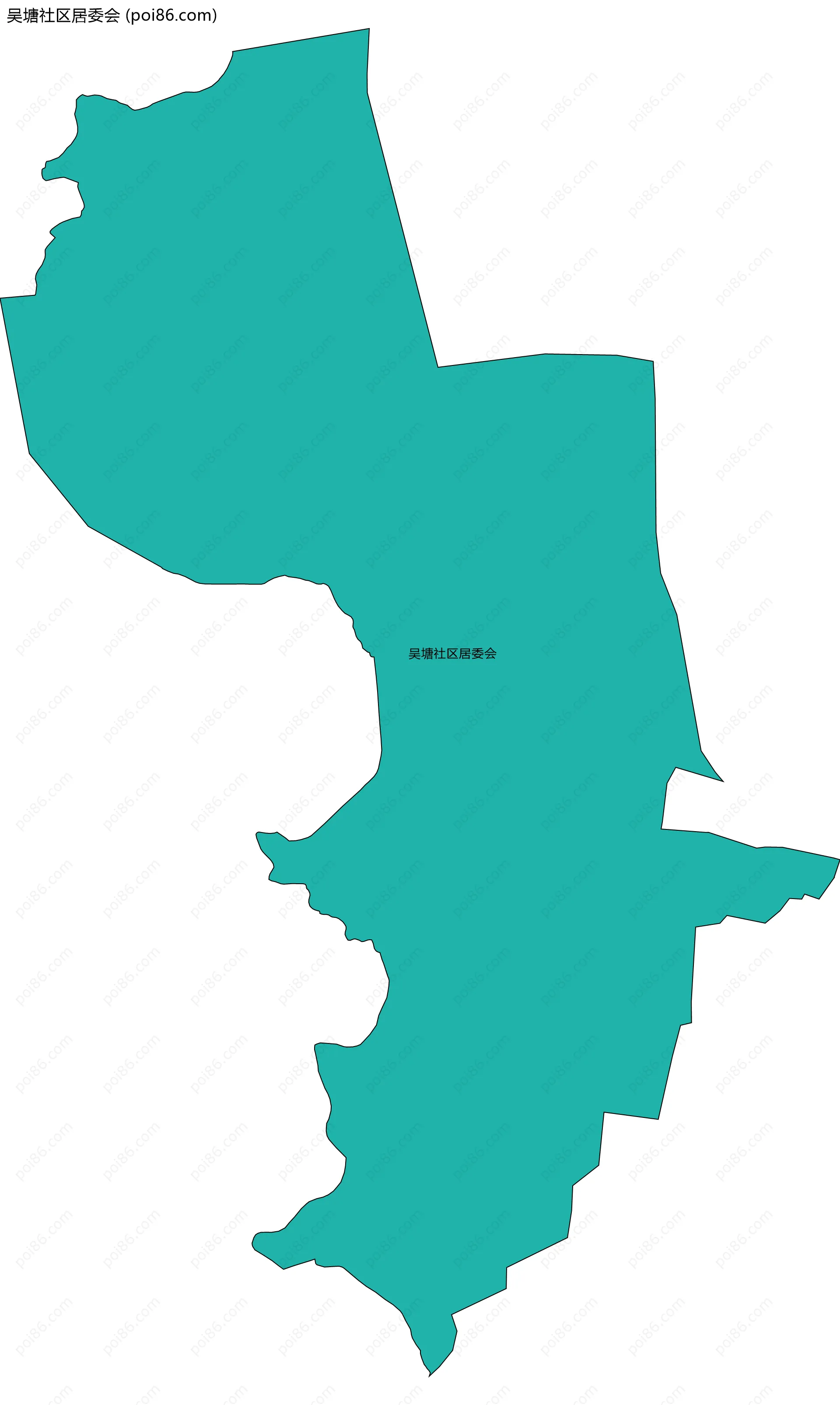吴塘社区居委会边界地图
