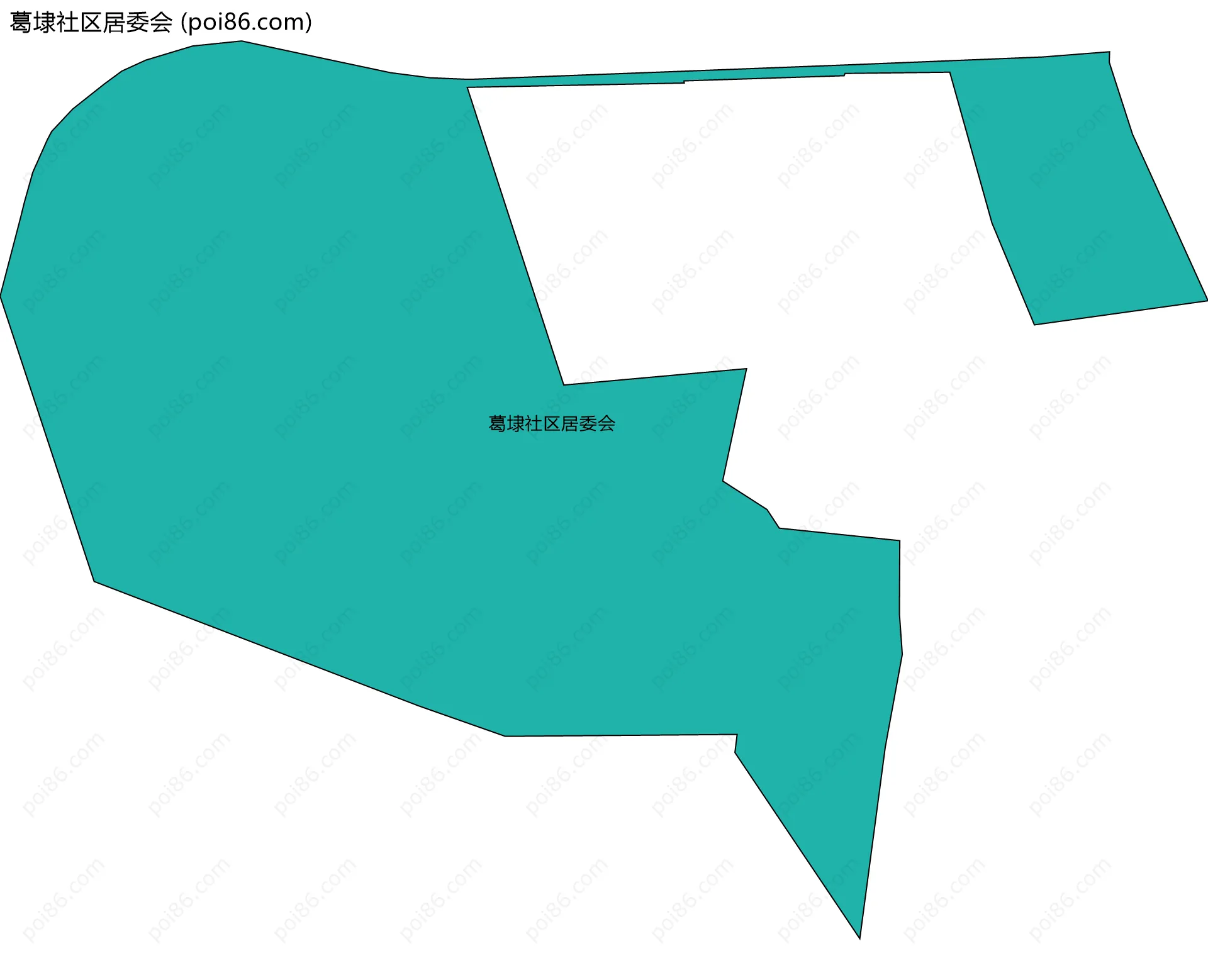 葛埭社区居委会边界地图