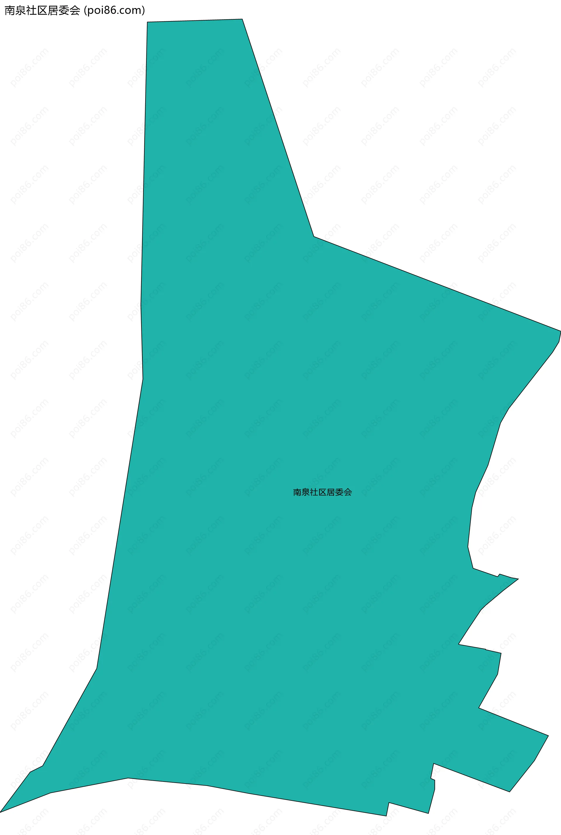 南泉社区居委会边界地图