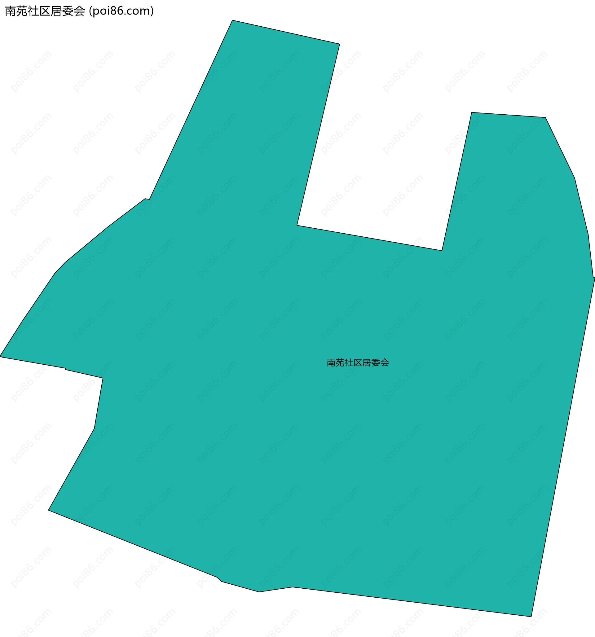 南苑社区居委会边界地图