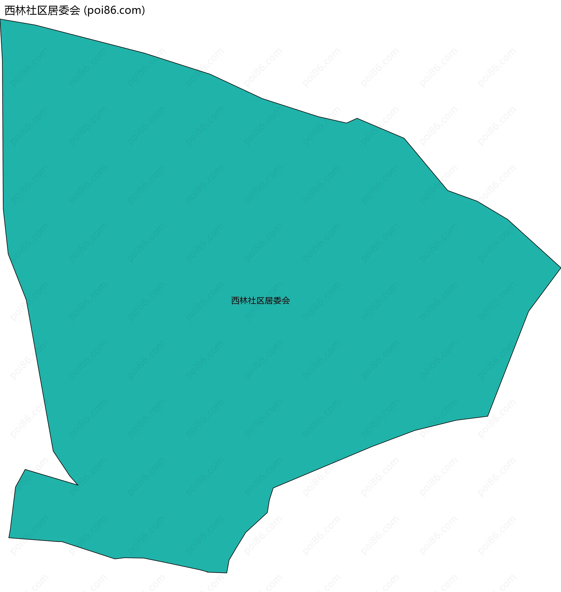 西林社区居委会边界地图