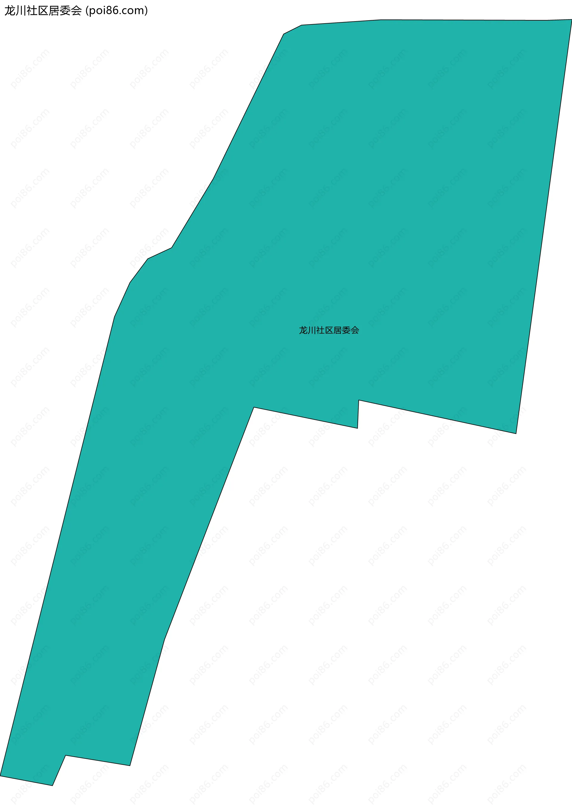 龙川社区居委会边界地图