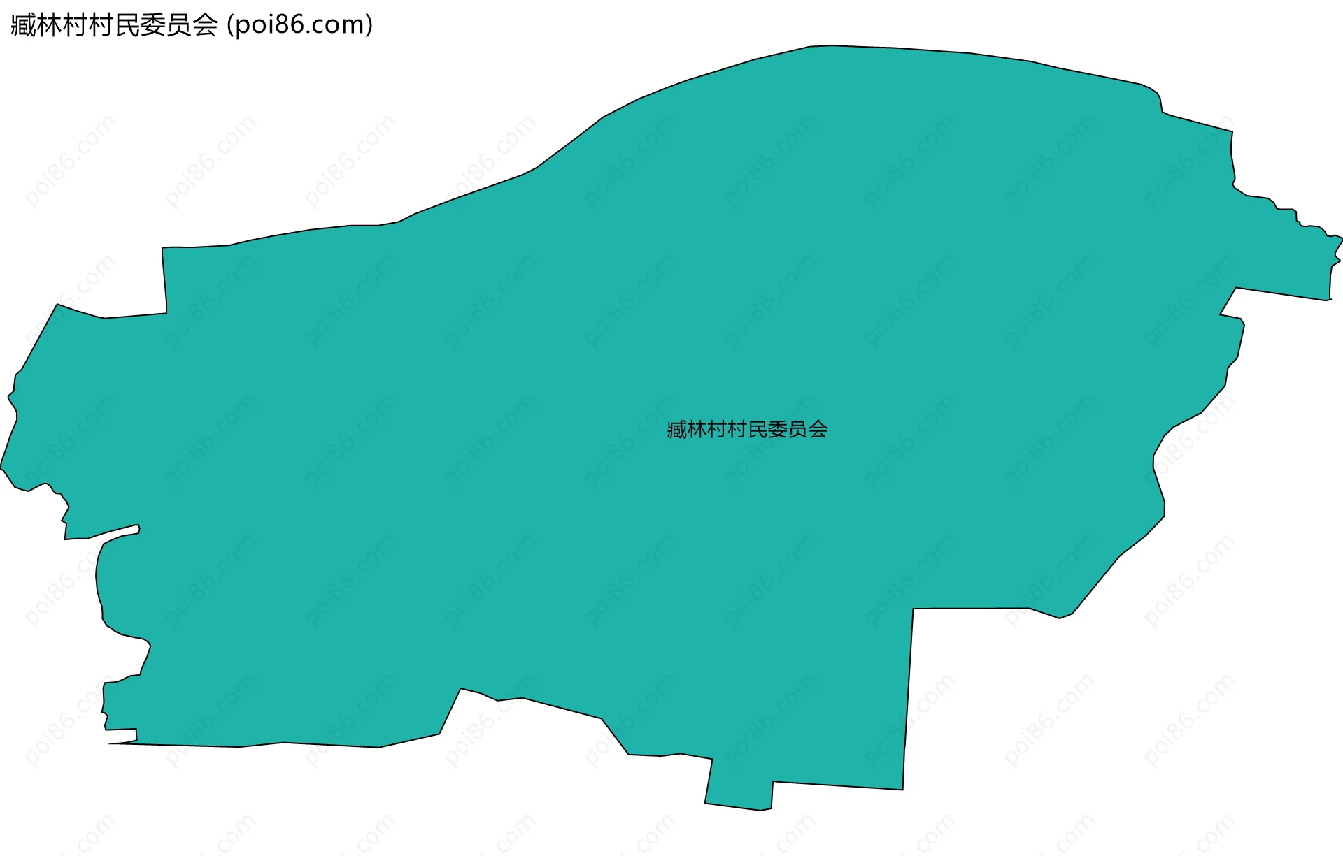 臧林村村民委员会边界地图