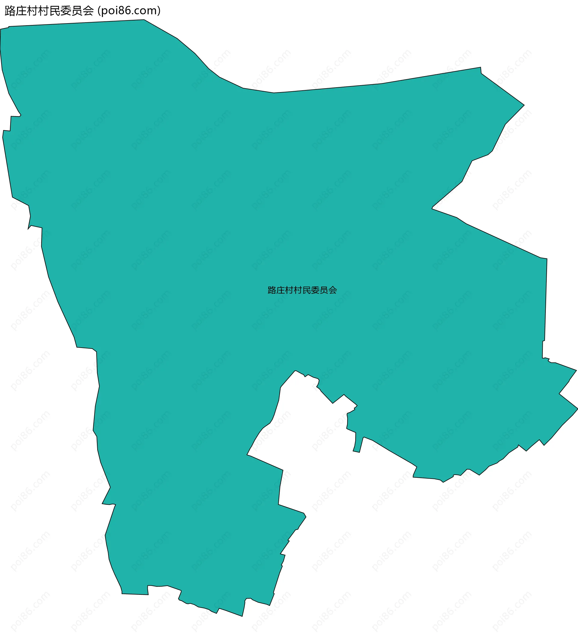 路庄村村民委员会边界地图
