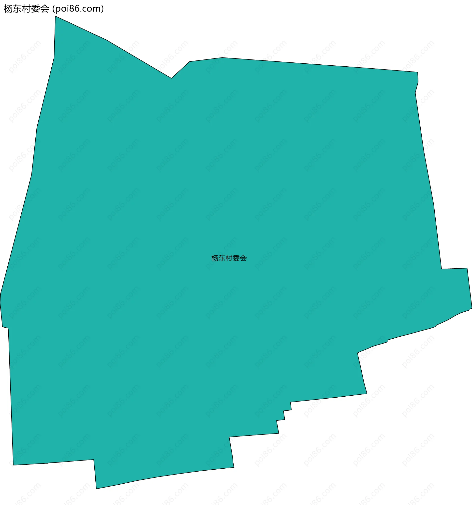 杨东村委会边界地图