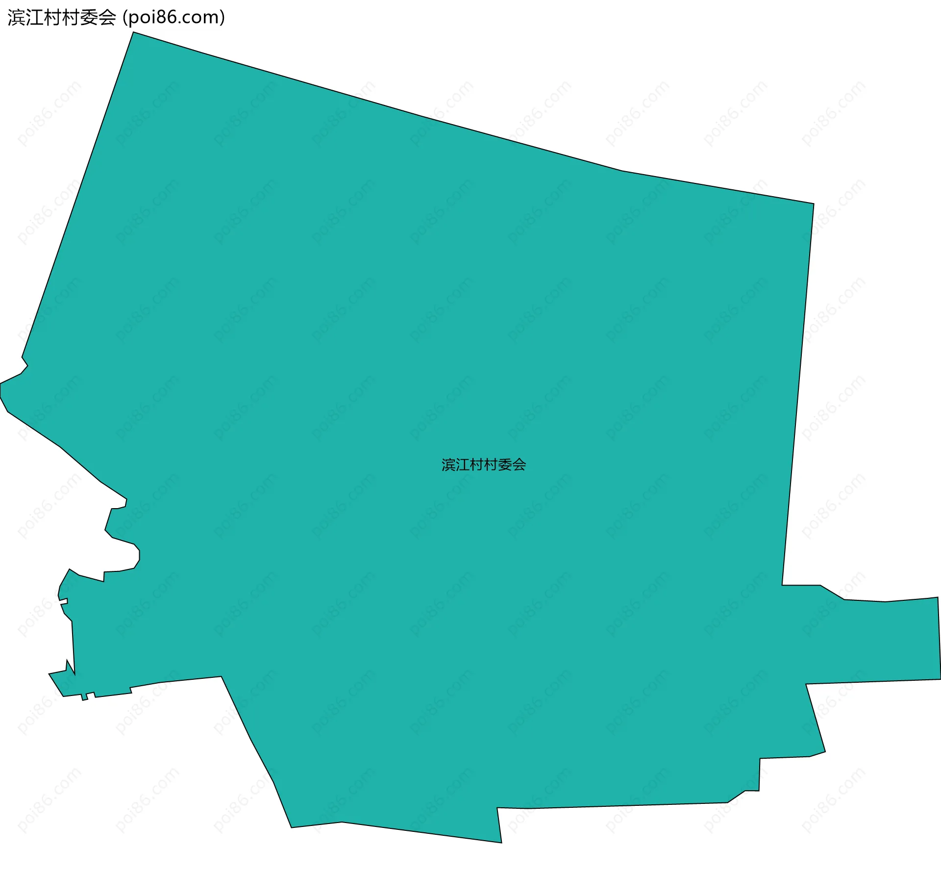 滨江村村委会边界地图