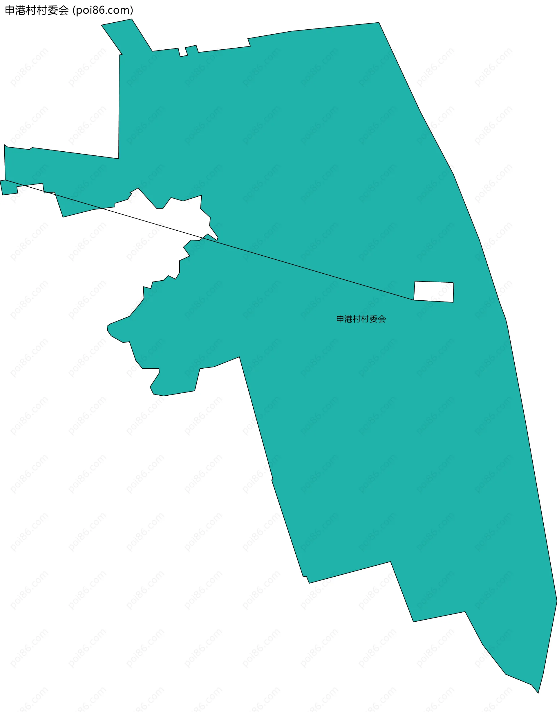 申港村村委会边界地图