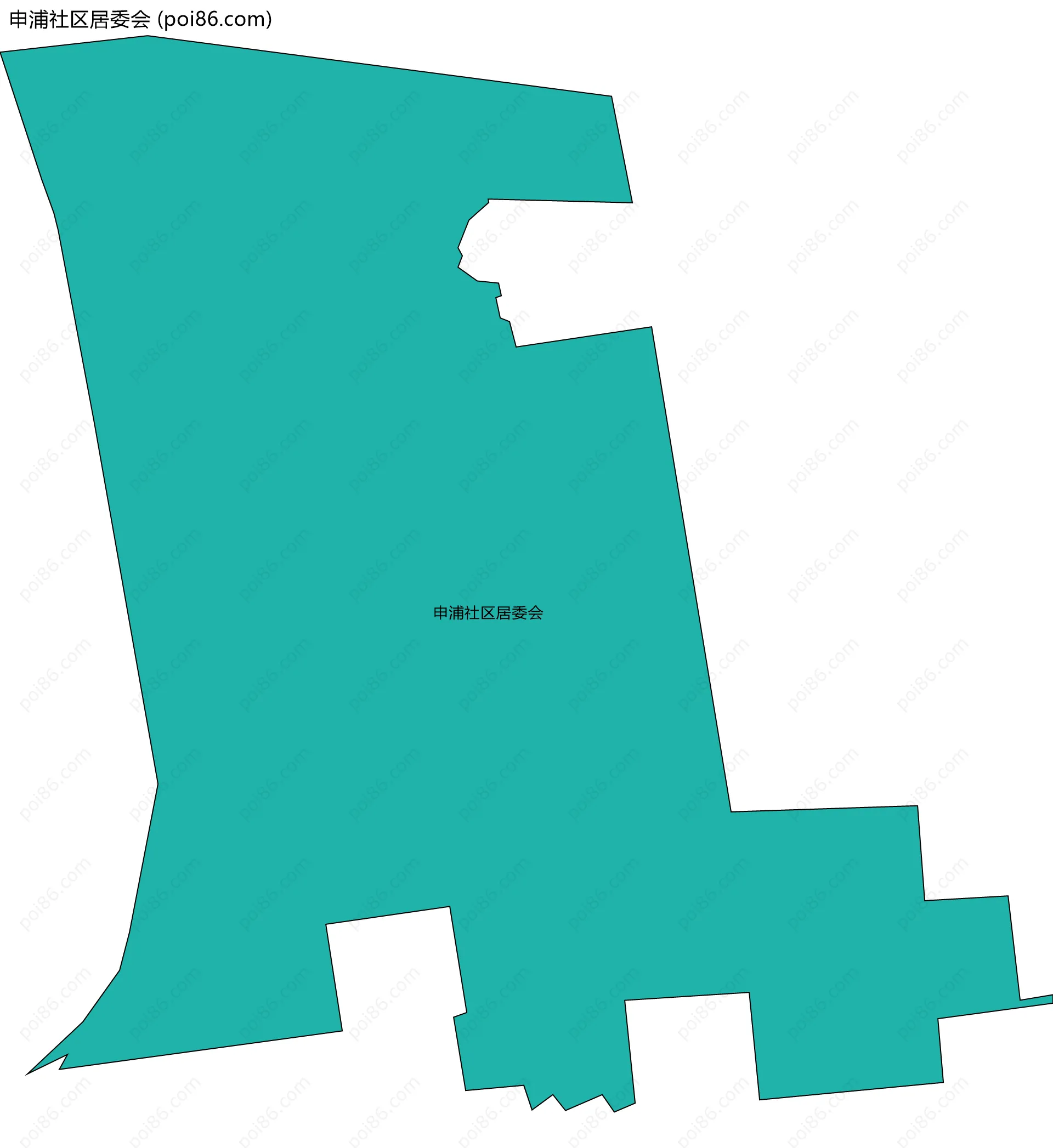 申浦社区居委会边界地图