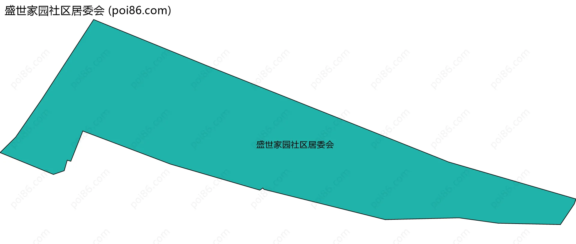 盛世家园社区居委会边界地图