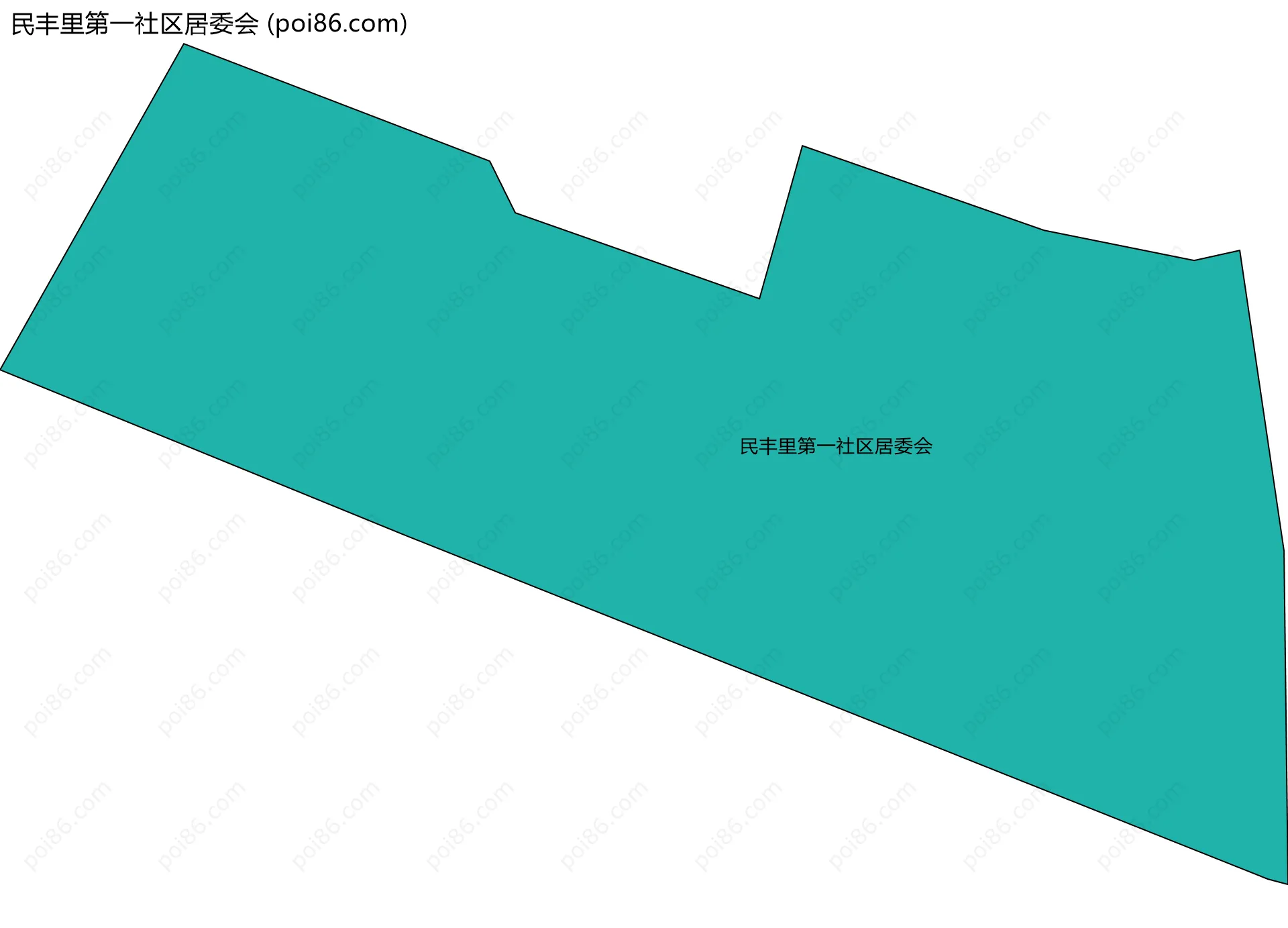 民丰里第一社区居委会边界地图