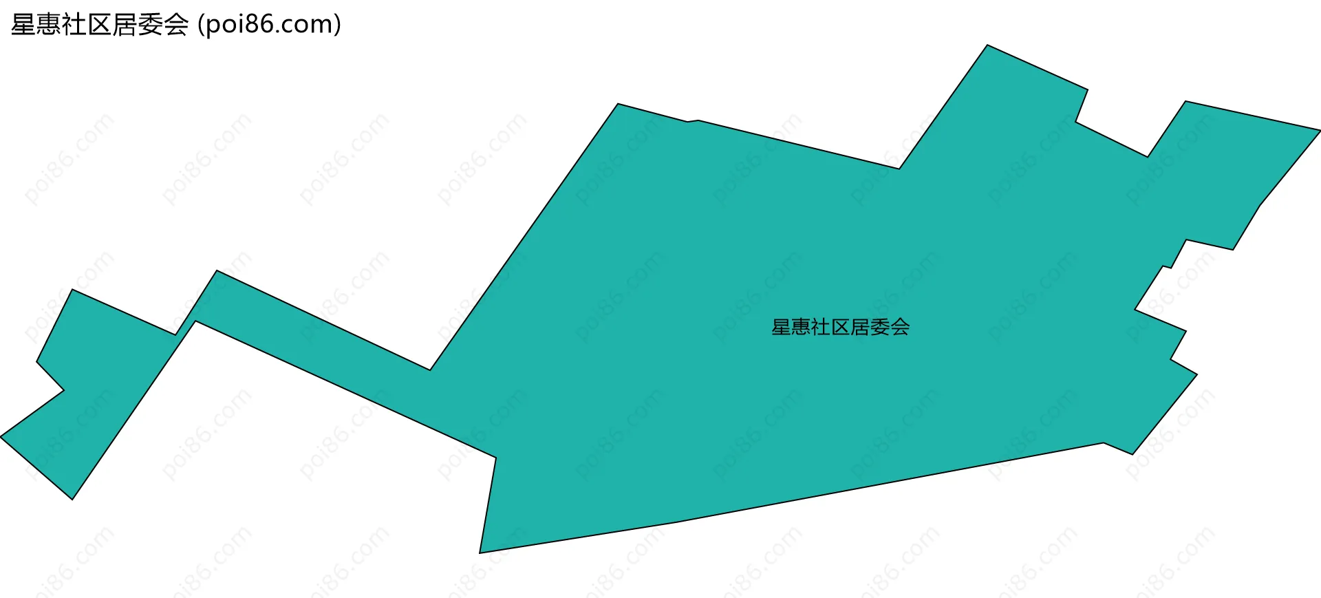 星惠社区居委会边界地图