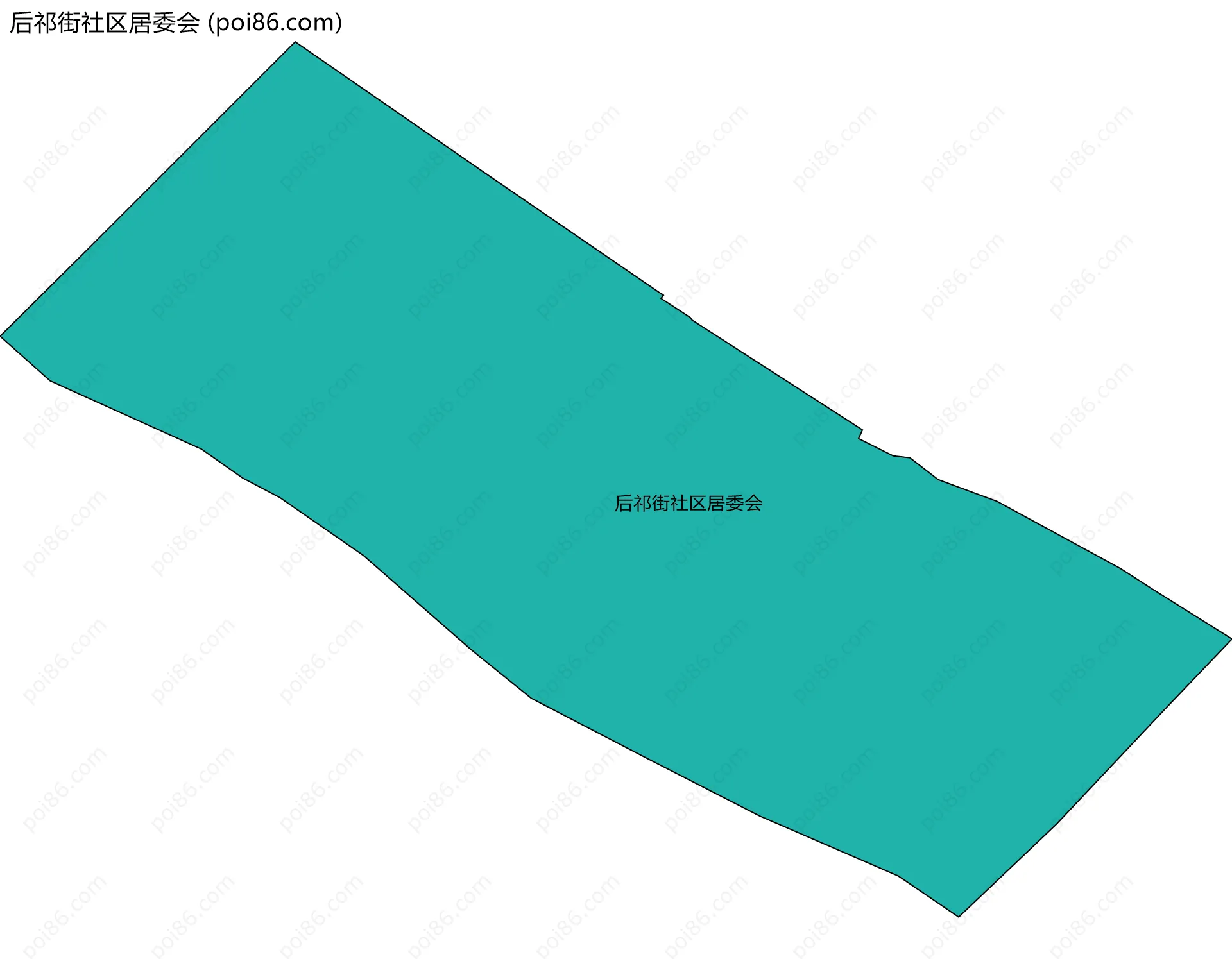 后祁街社区居委会边界地图