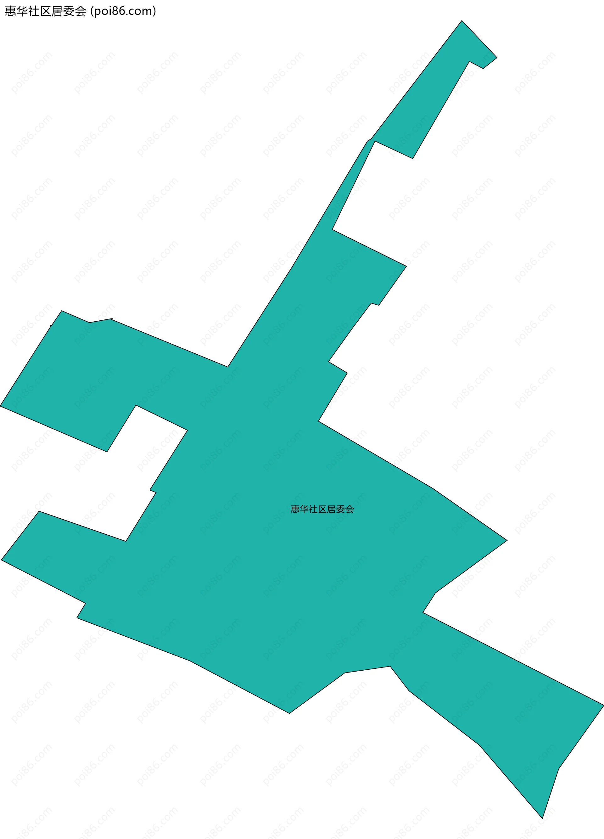 惠华社区居委会边界地图