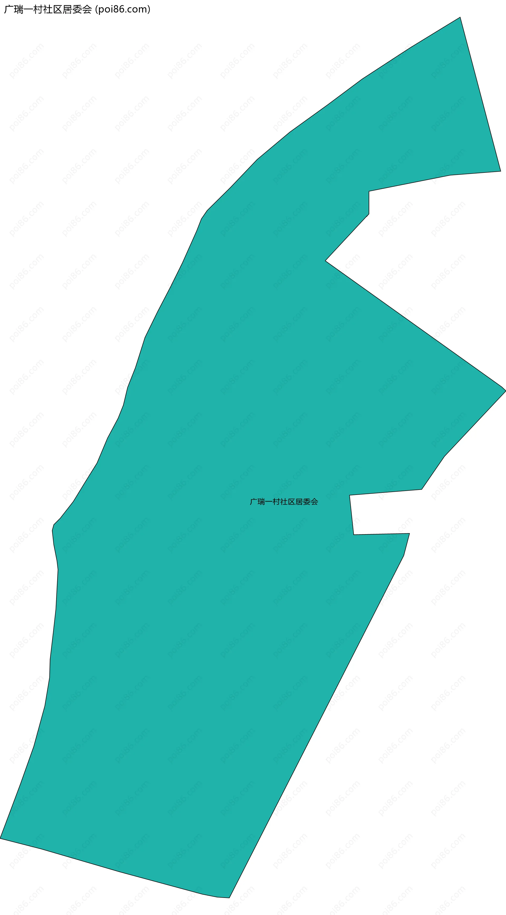 广瑞一村社区居委会边界地图