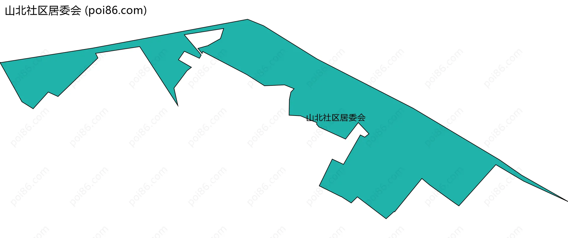 山北社区居委会边界地图