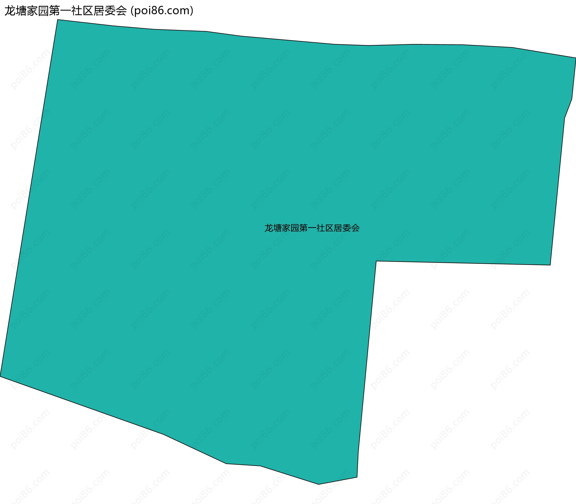 龙塘家园第一社区居委会边界地图