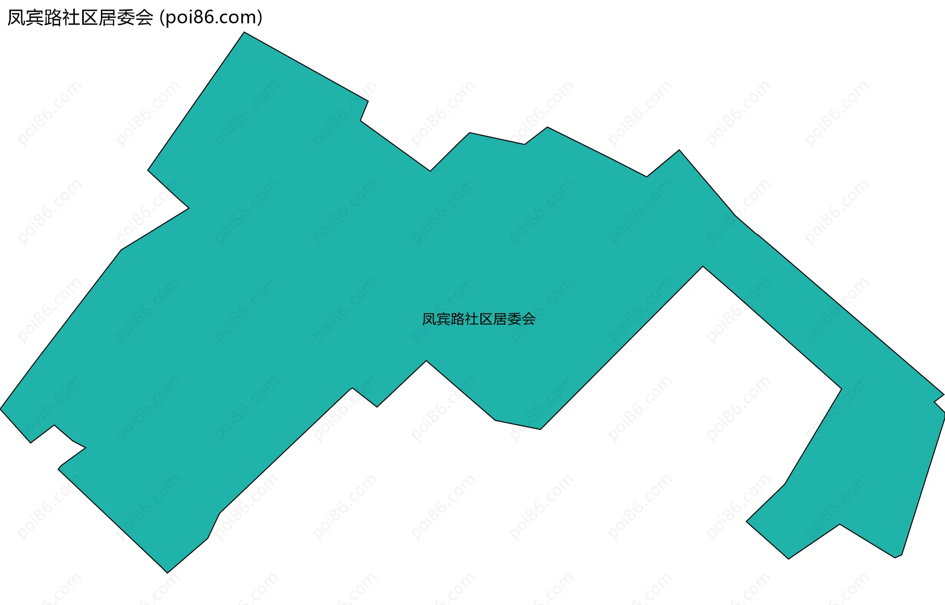 凤宾路社区居委会边界地图