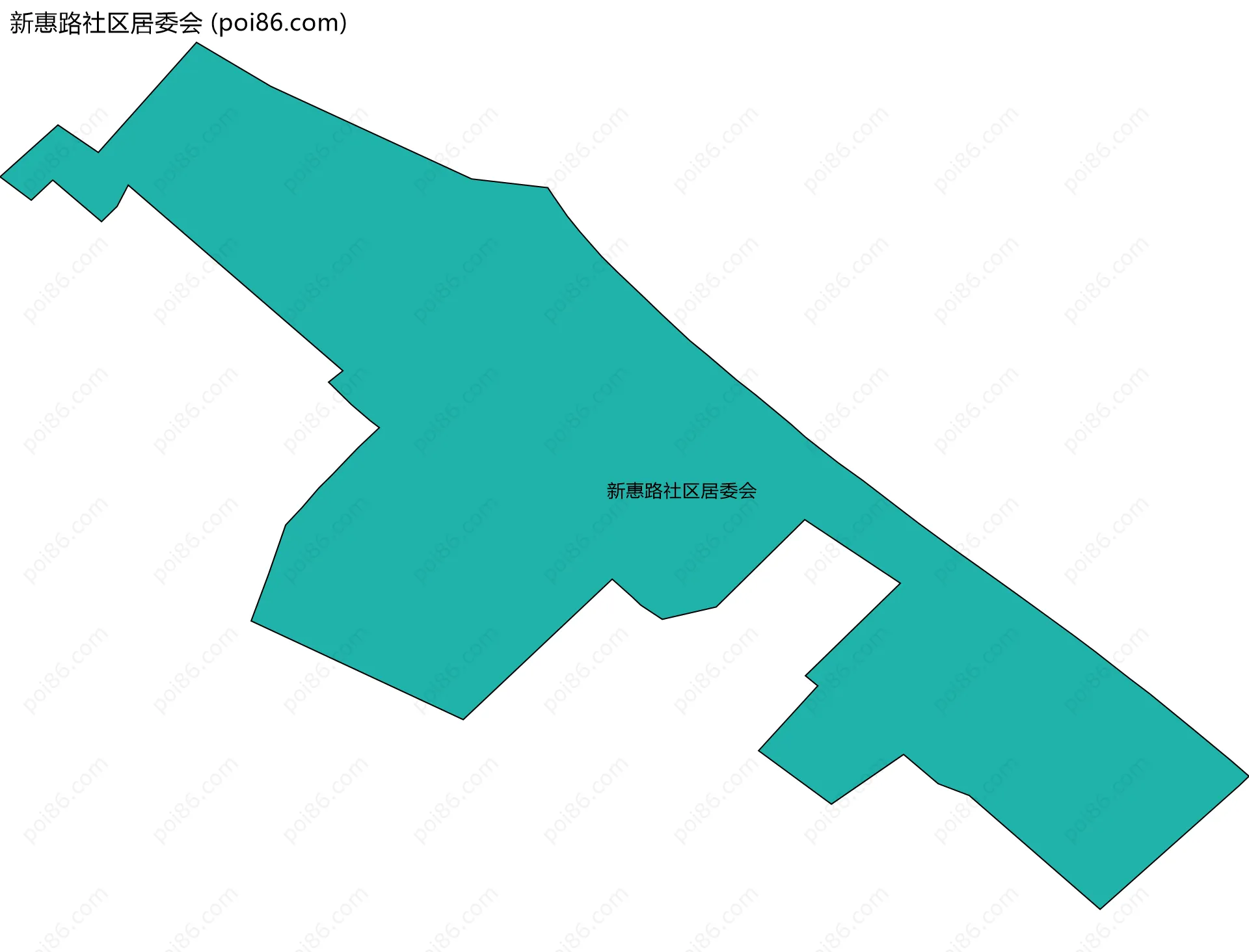 新惠路社区居委会边界地图