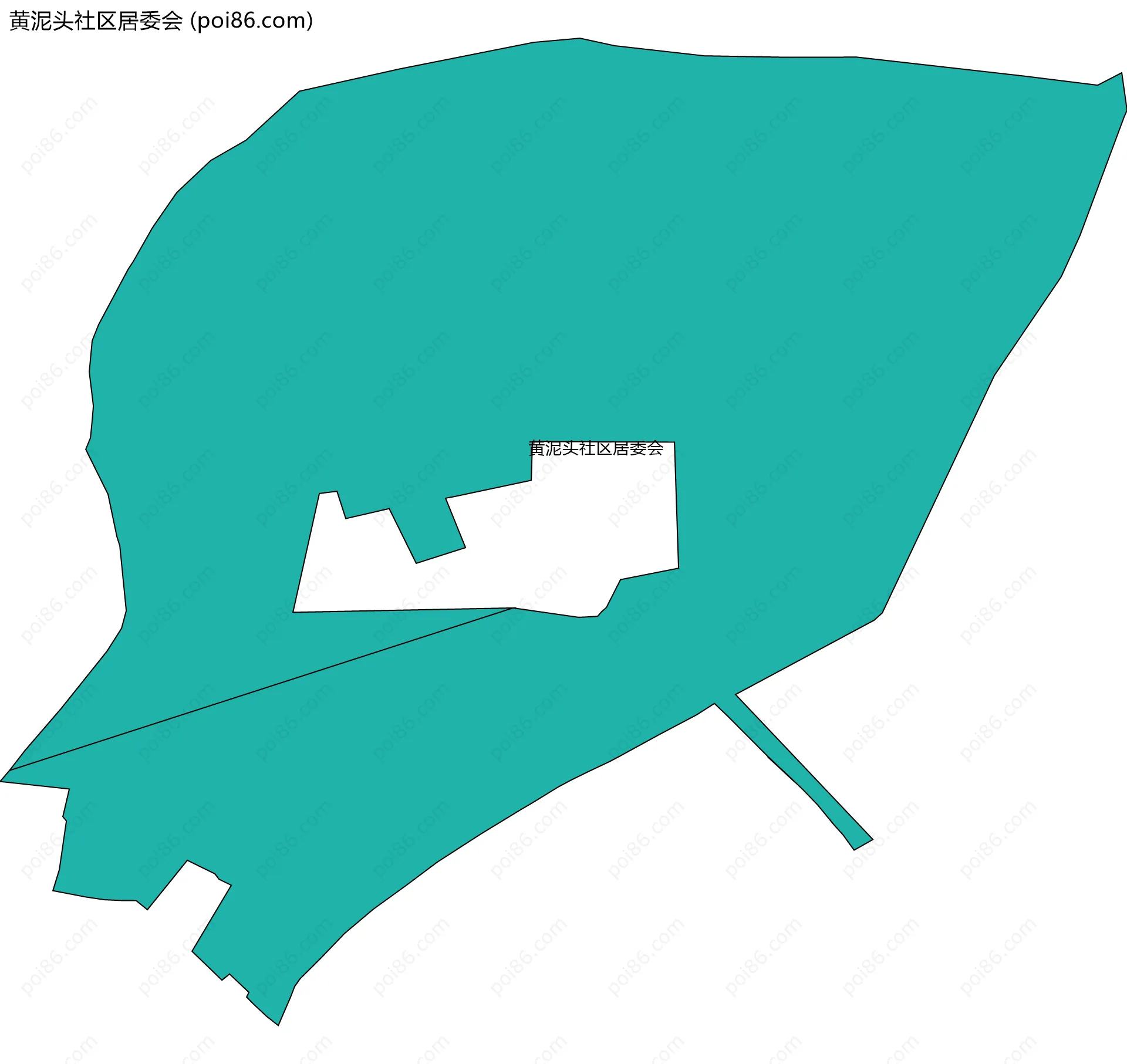 黄泥头社区居委会边界地图