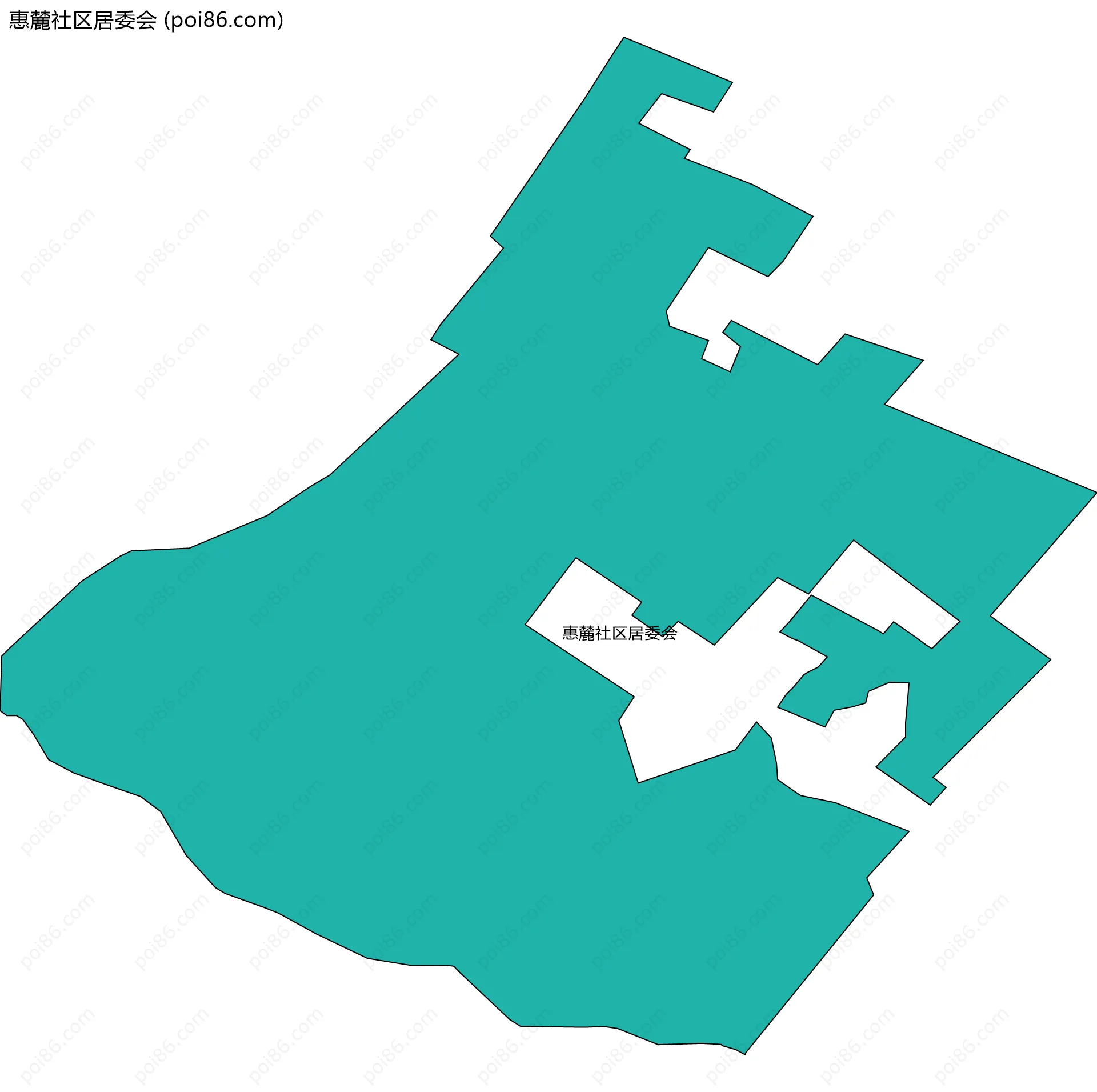 惠麓社区居委会边界地图