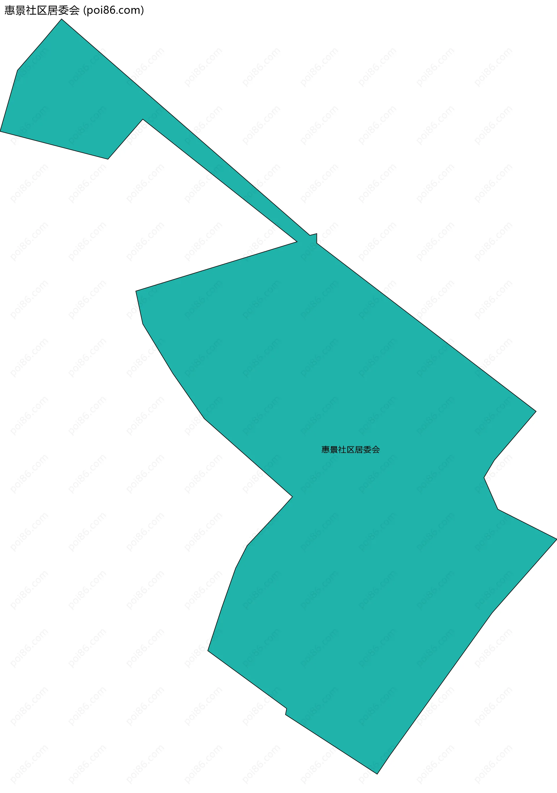 惠景社区居委会边界地图