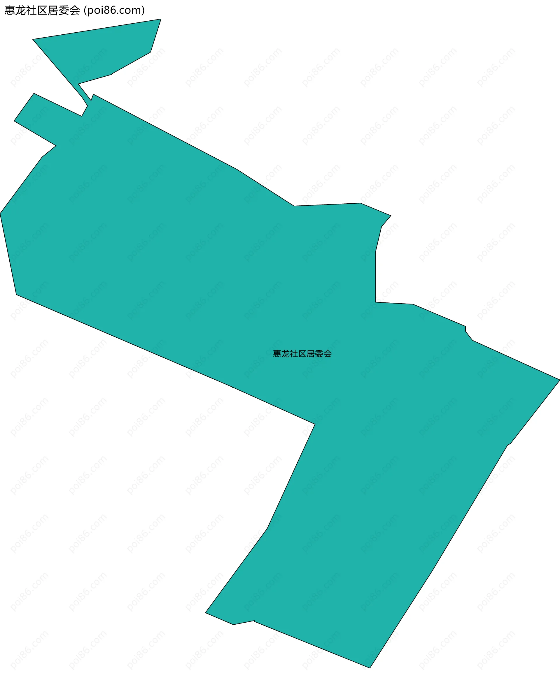 惠龙社区居委会边界地图