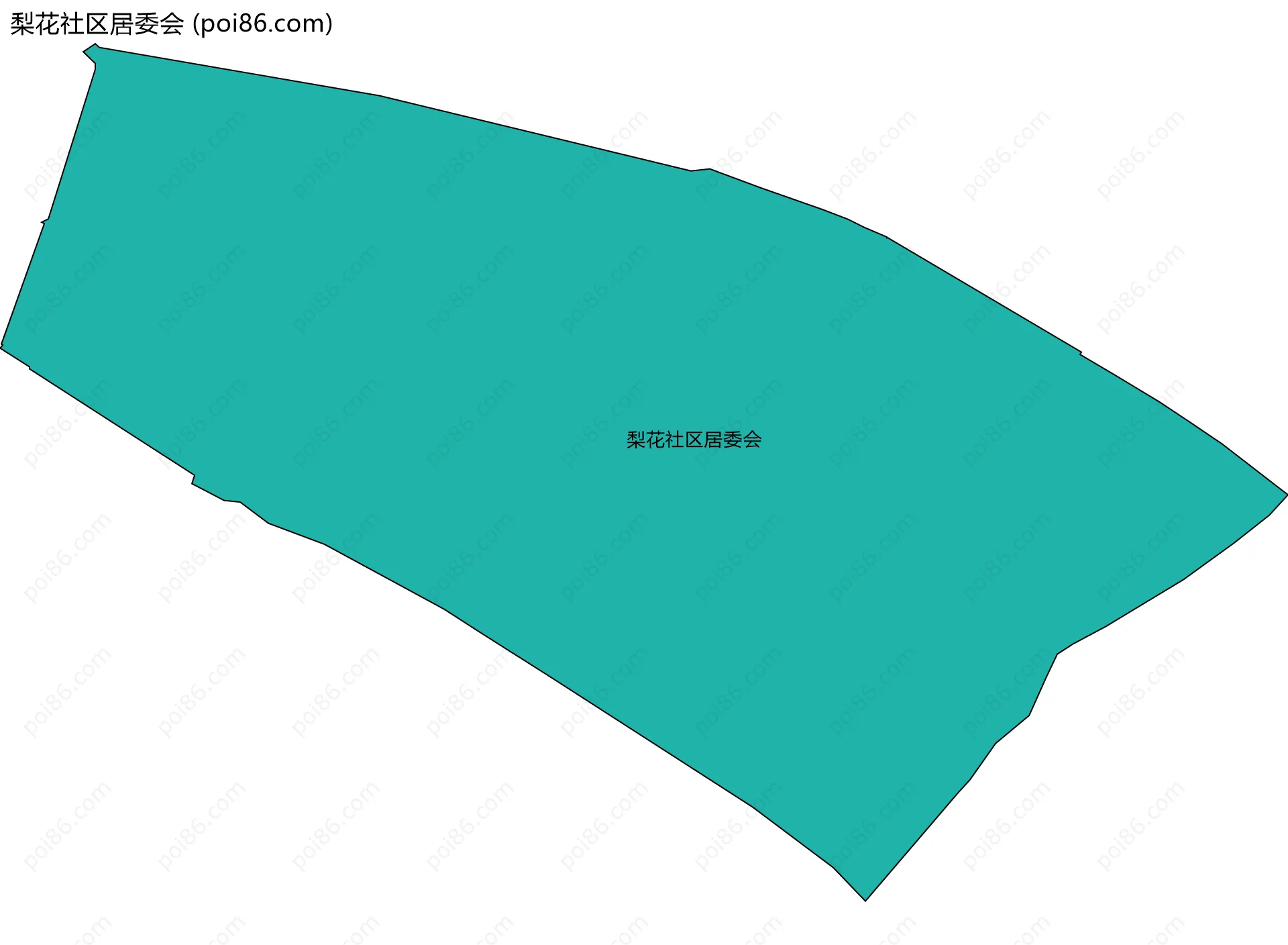 梨花社区居委会边界地图