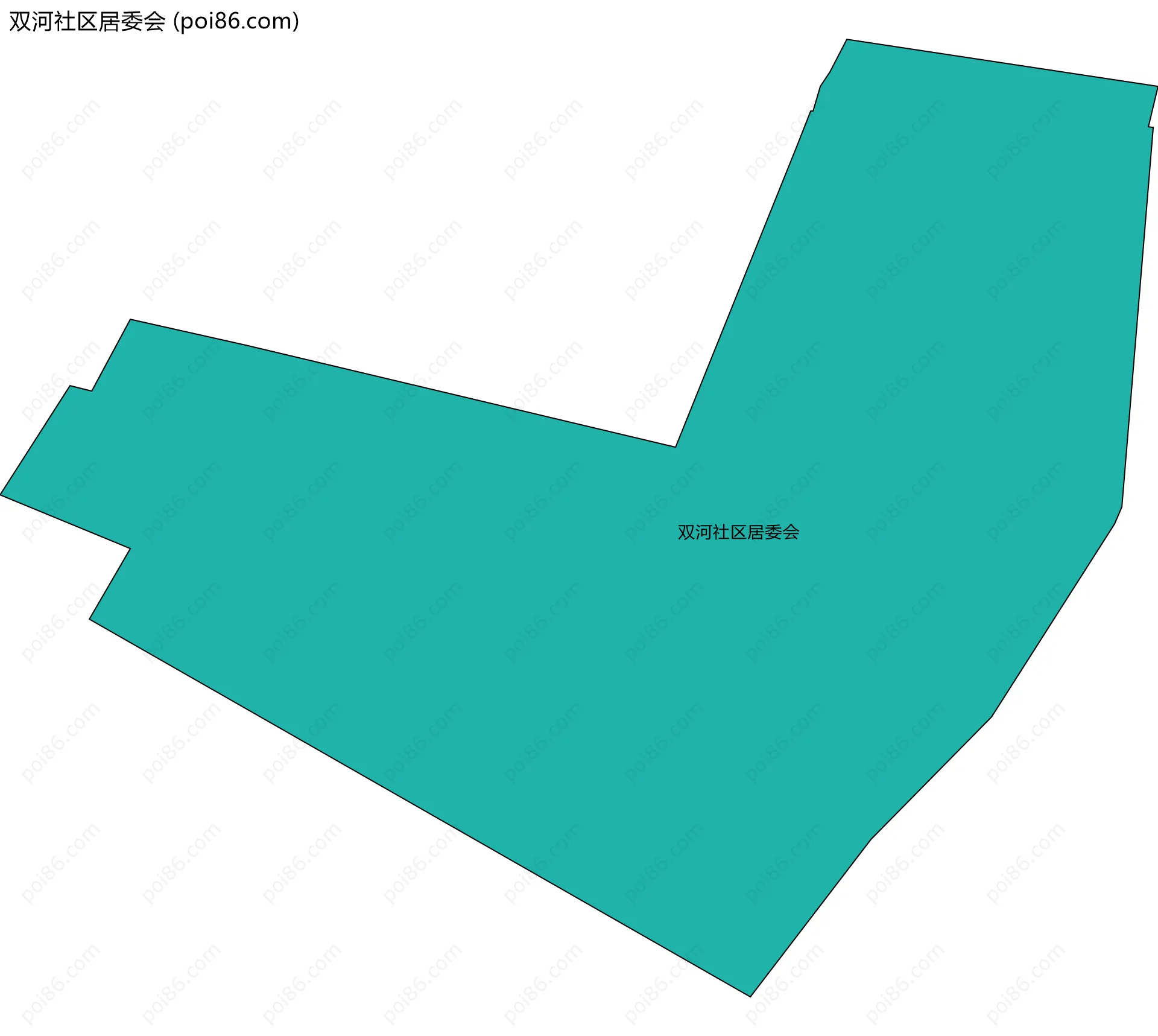 双河社区居委会边界地图
