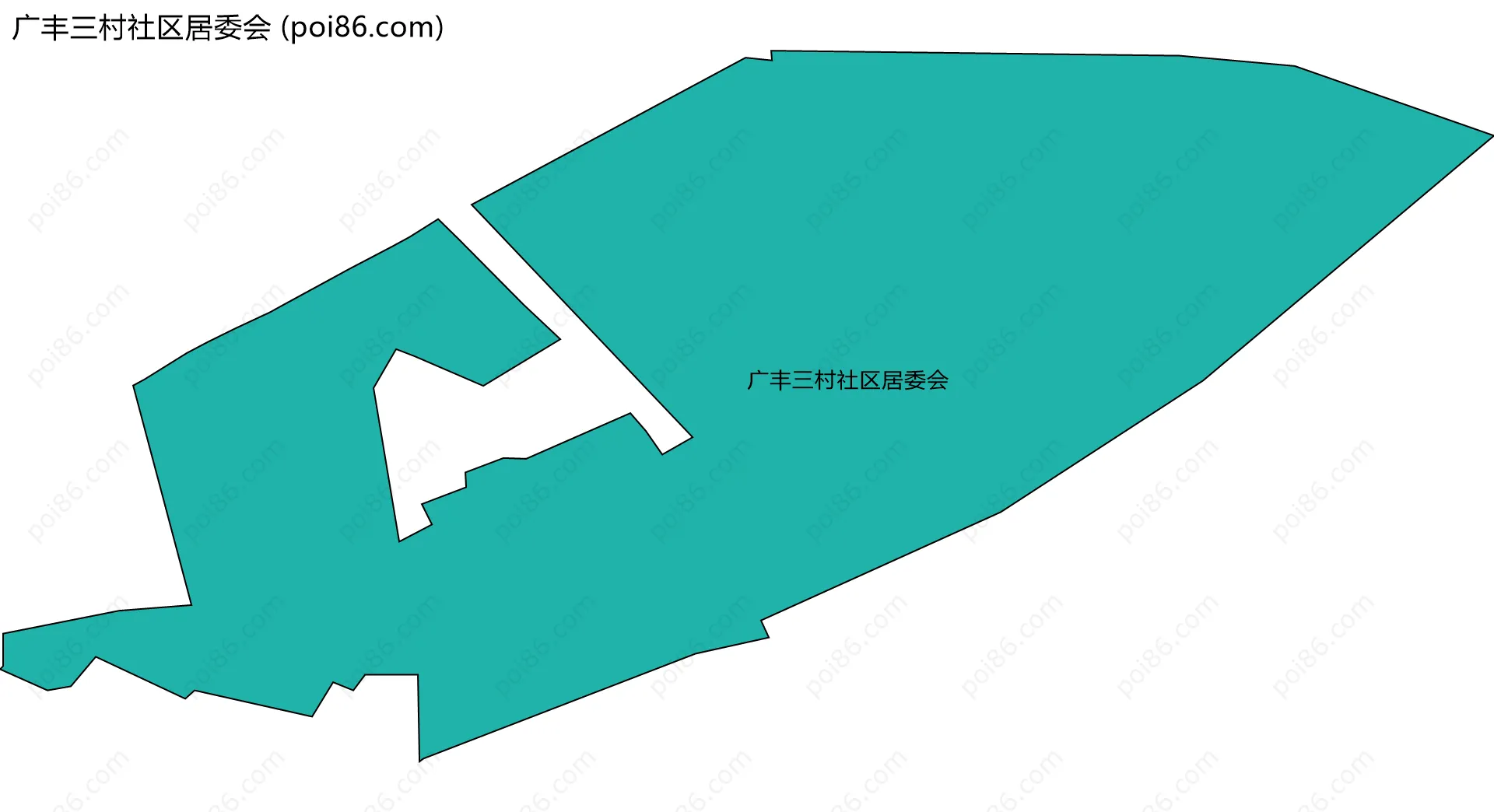广丰三村社区居委会边界地图