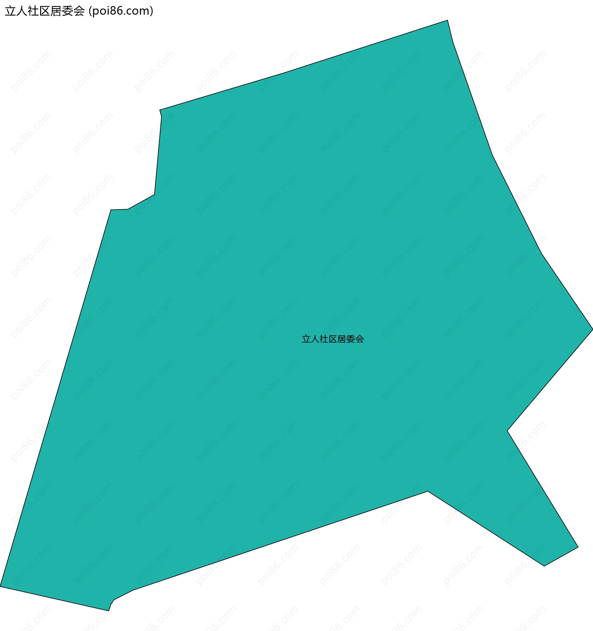 立人社区居委会边界地图