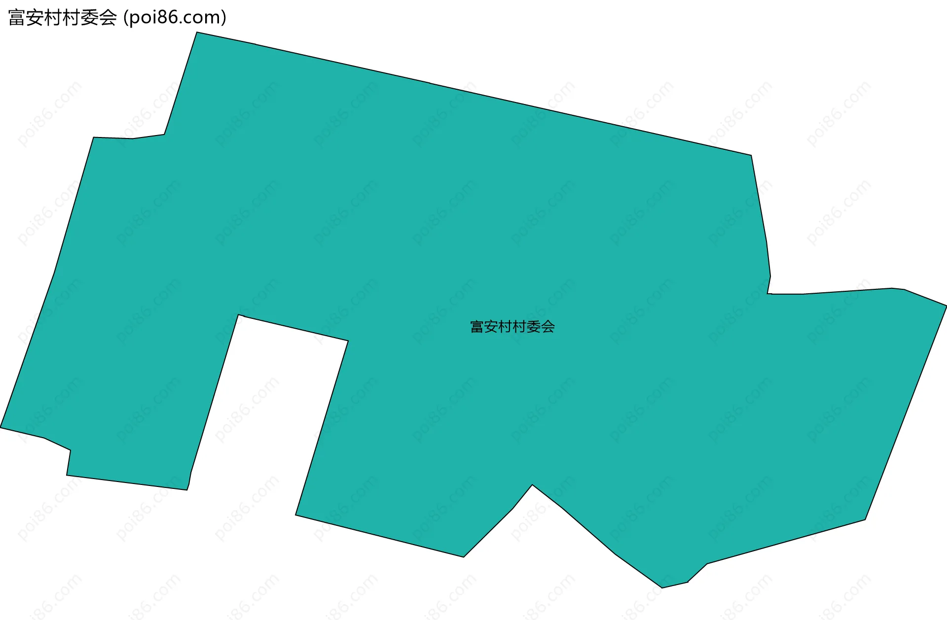 富安村村委会边界地图