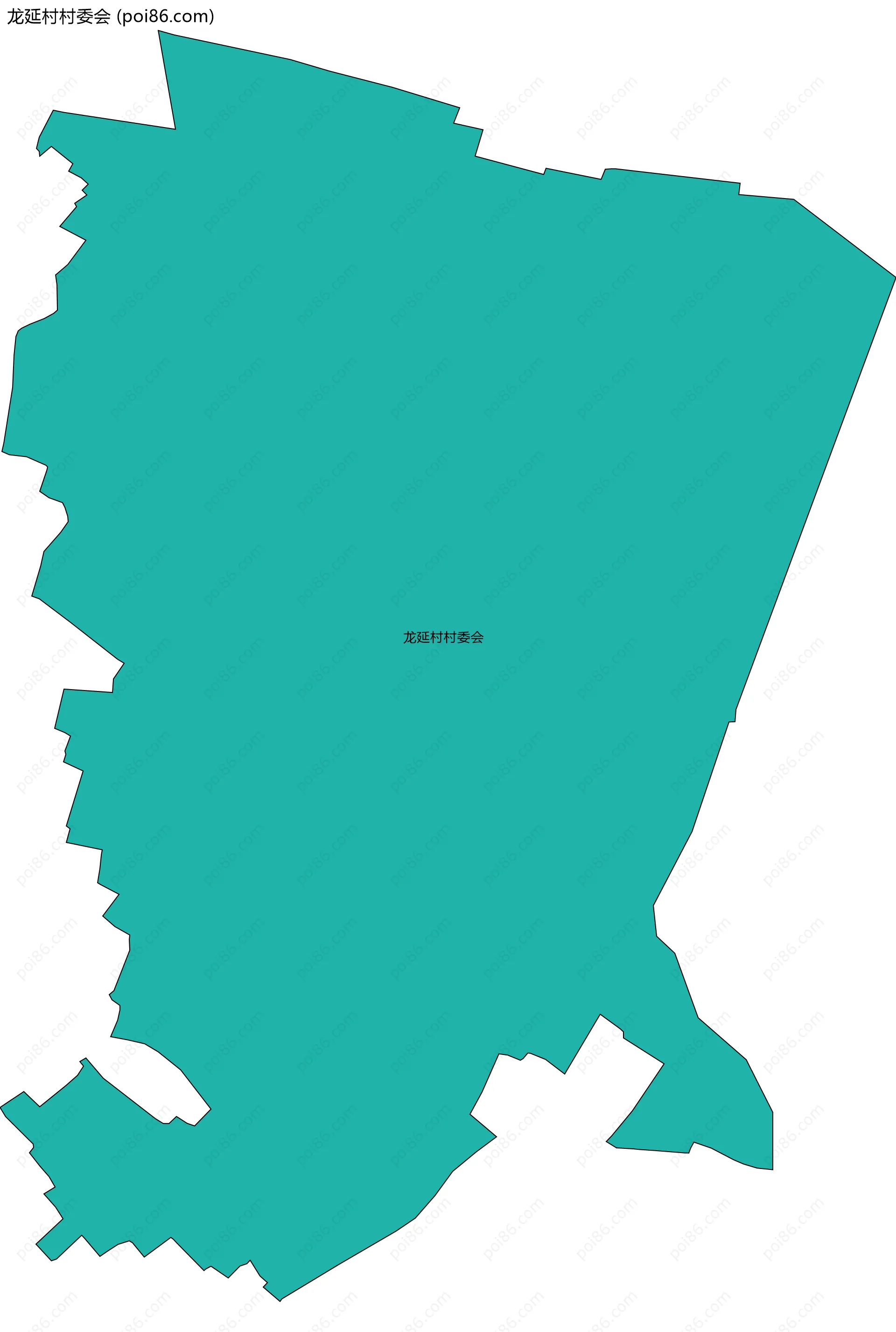 龙延村村委会边界地图