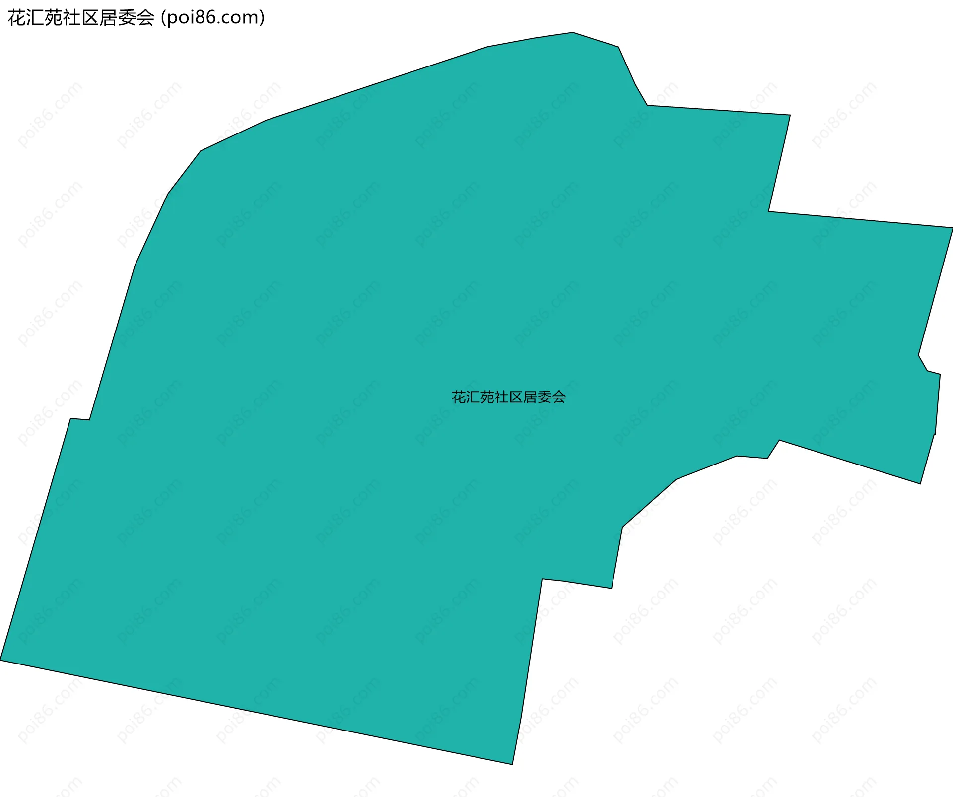 花汇苑社区居委会边界地图