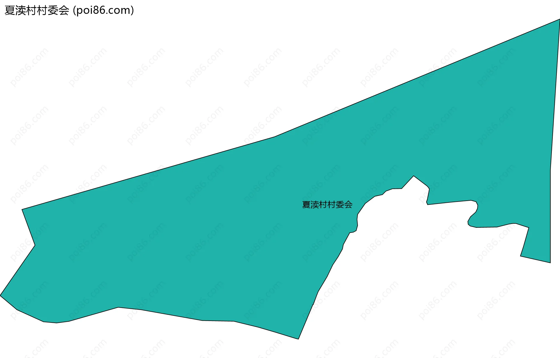 夏渎村村委会边界地图