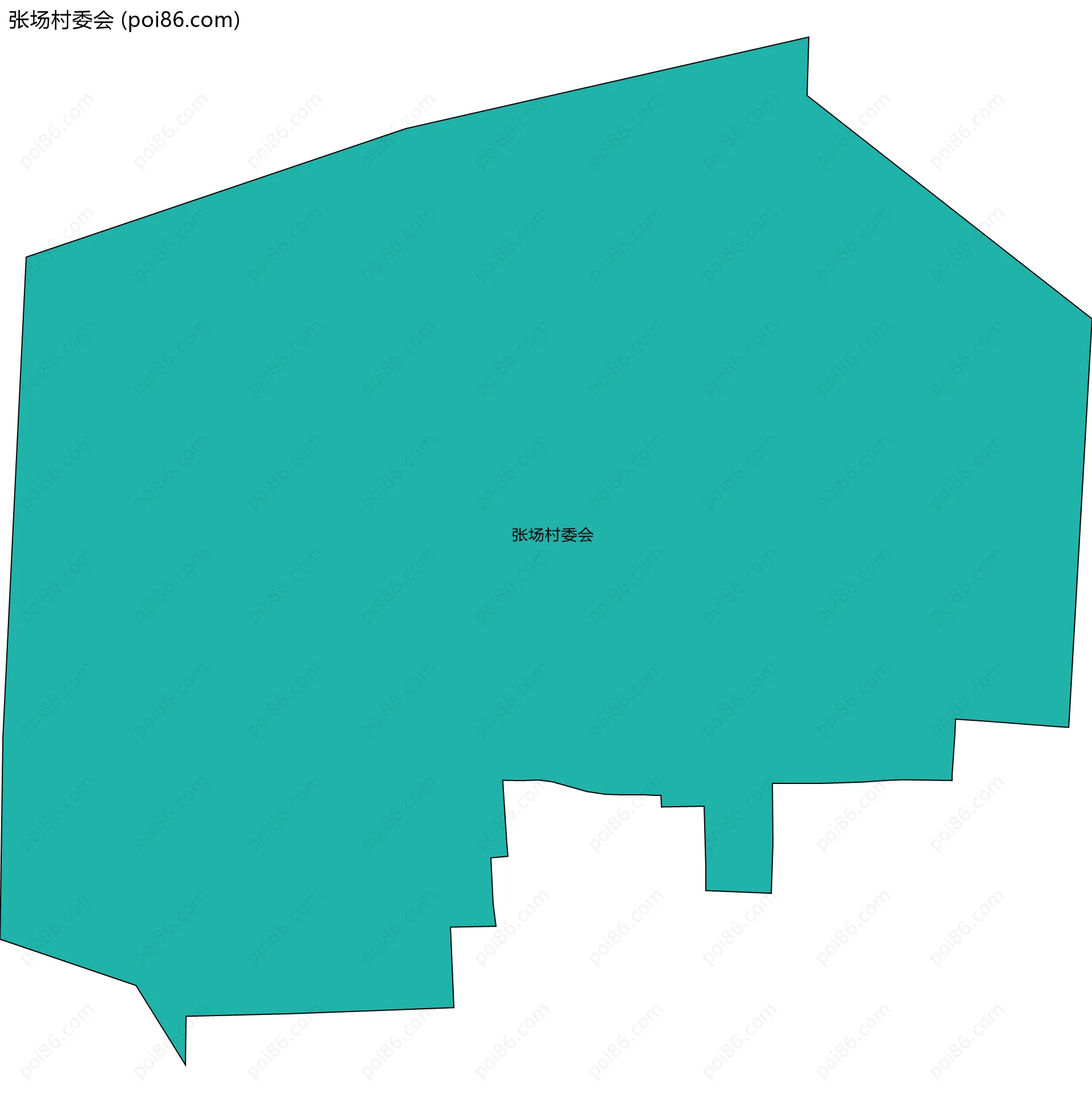 张场村委会边界地图